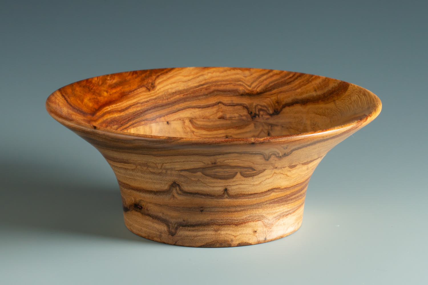 SOLD Canary wood bowl 6" X 3”