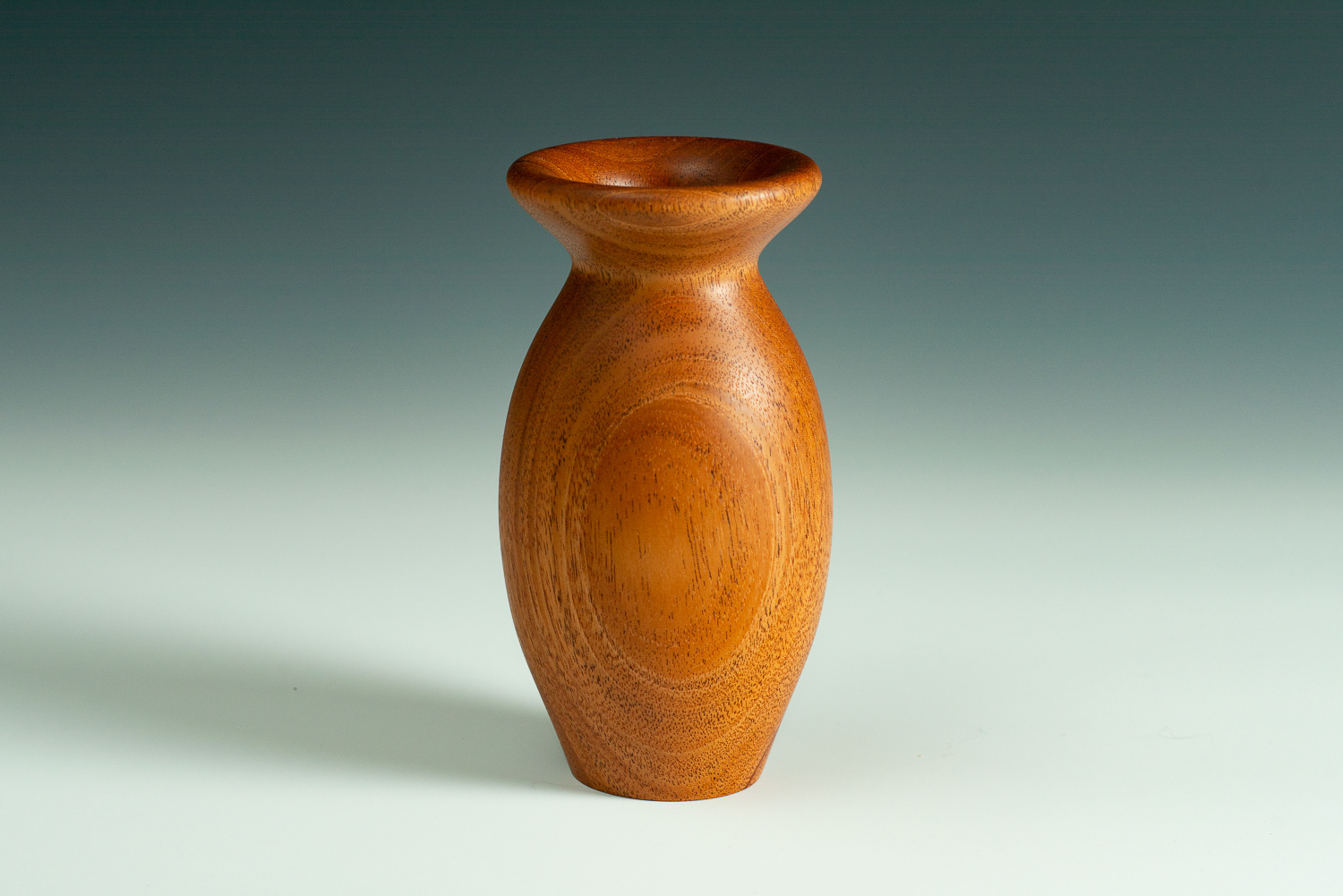 Mahogany bud vase - 5 1/2" x 3" - $40