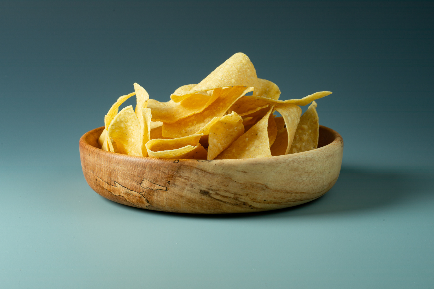 SOLD Spalted Sycamore chip dish. 7 1/4" X 1 1/2"
