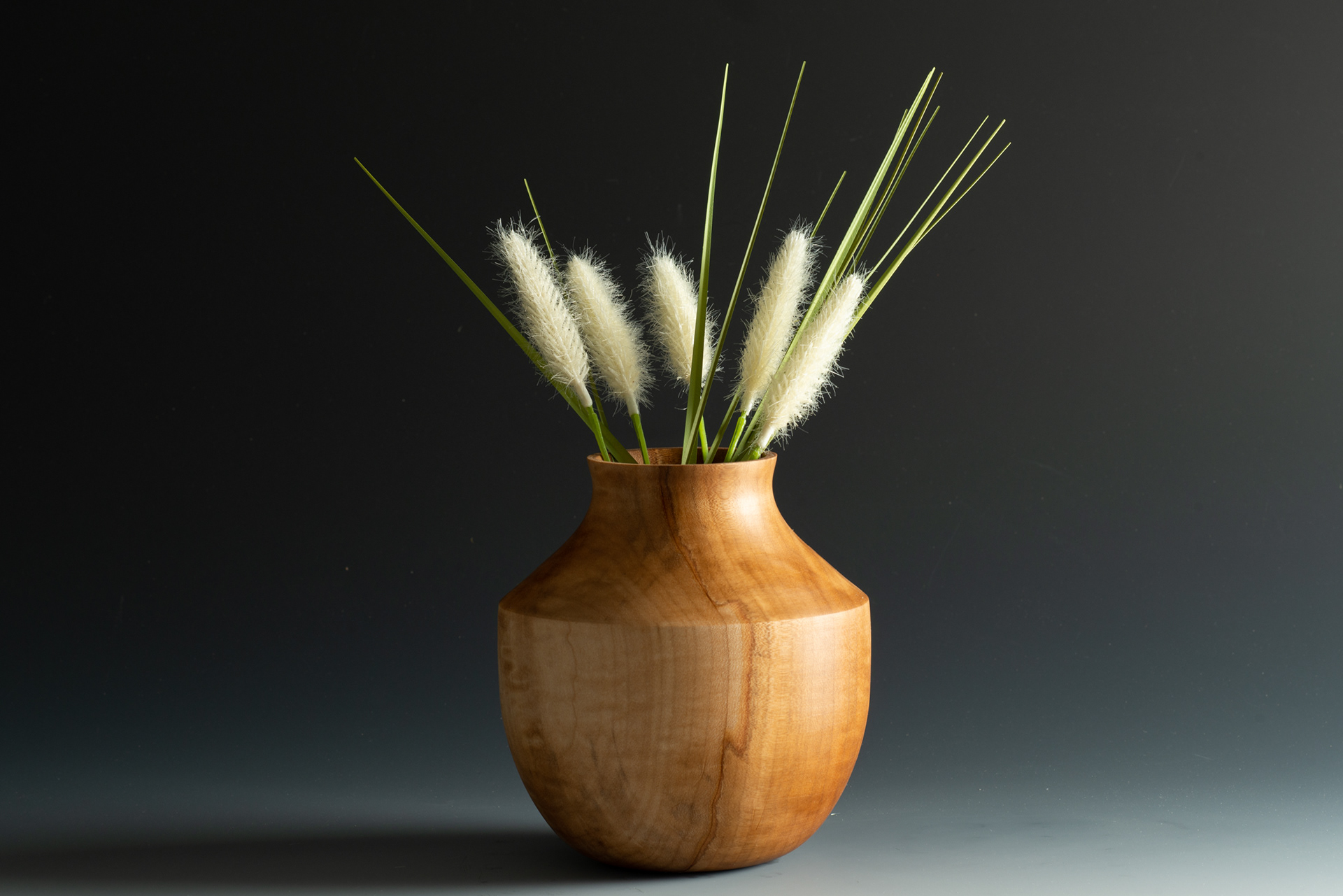 Curly Maple Hollow Form - 5" x 6" - $110