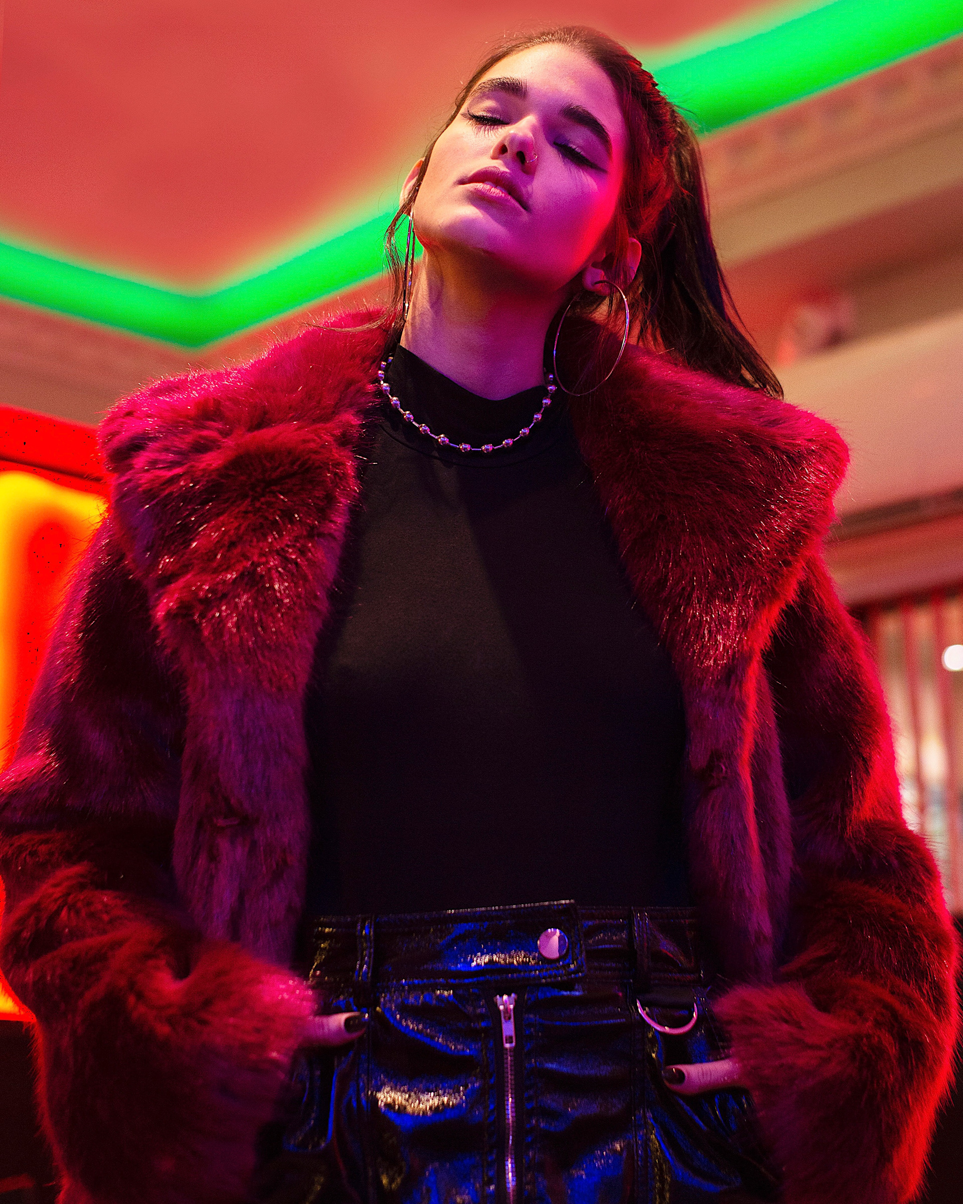 Lourdes Fernandez | City lights and furry coats
