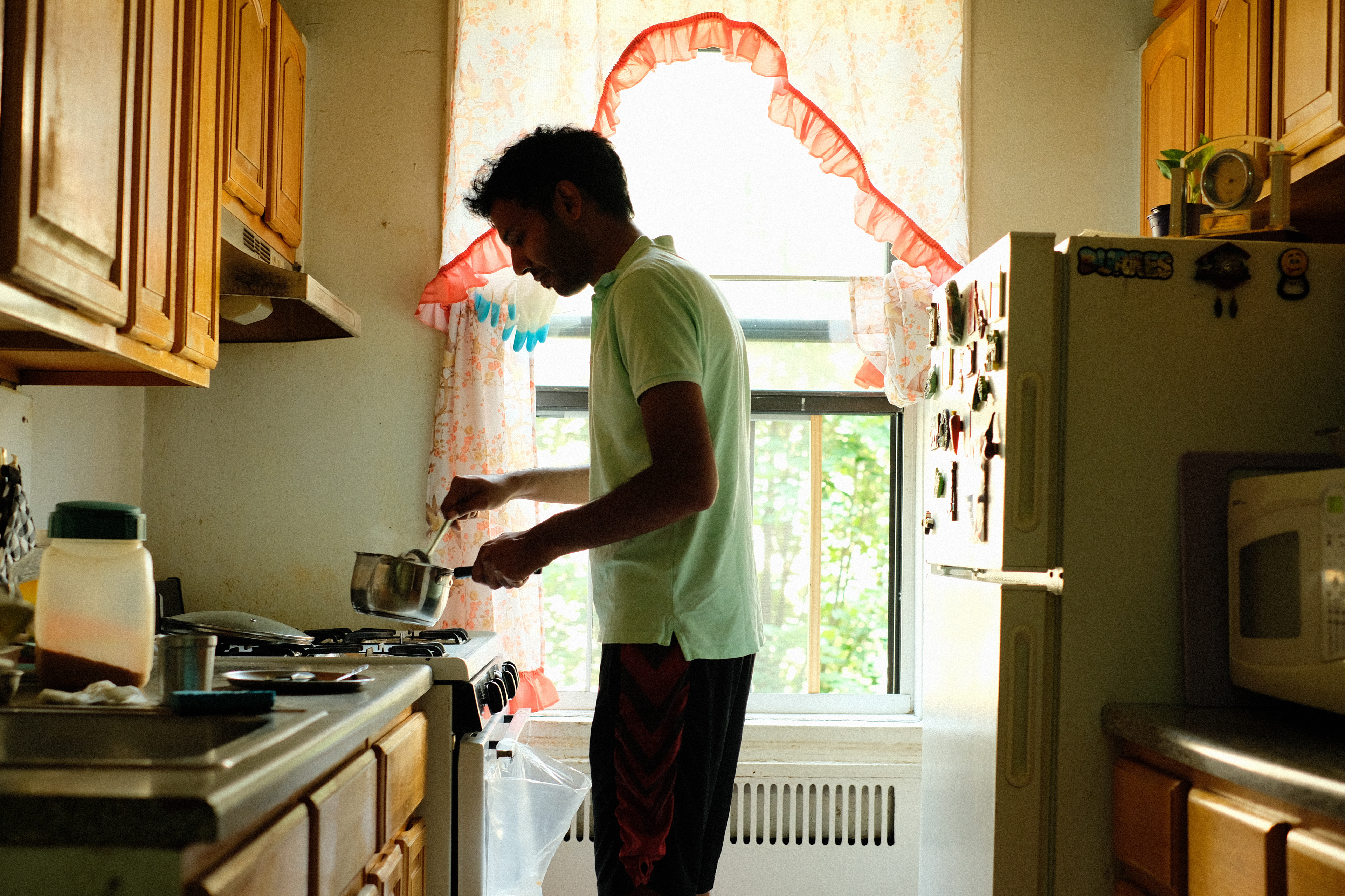 Priyank brewing his famous Chai