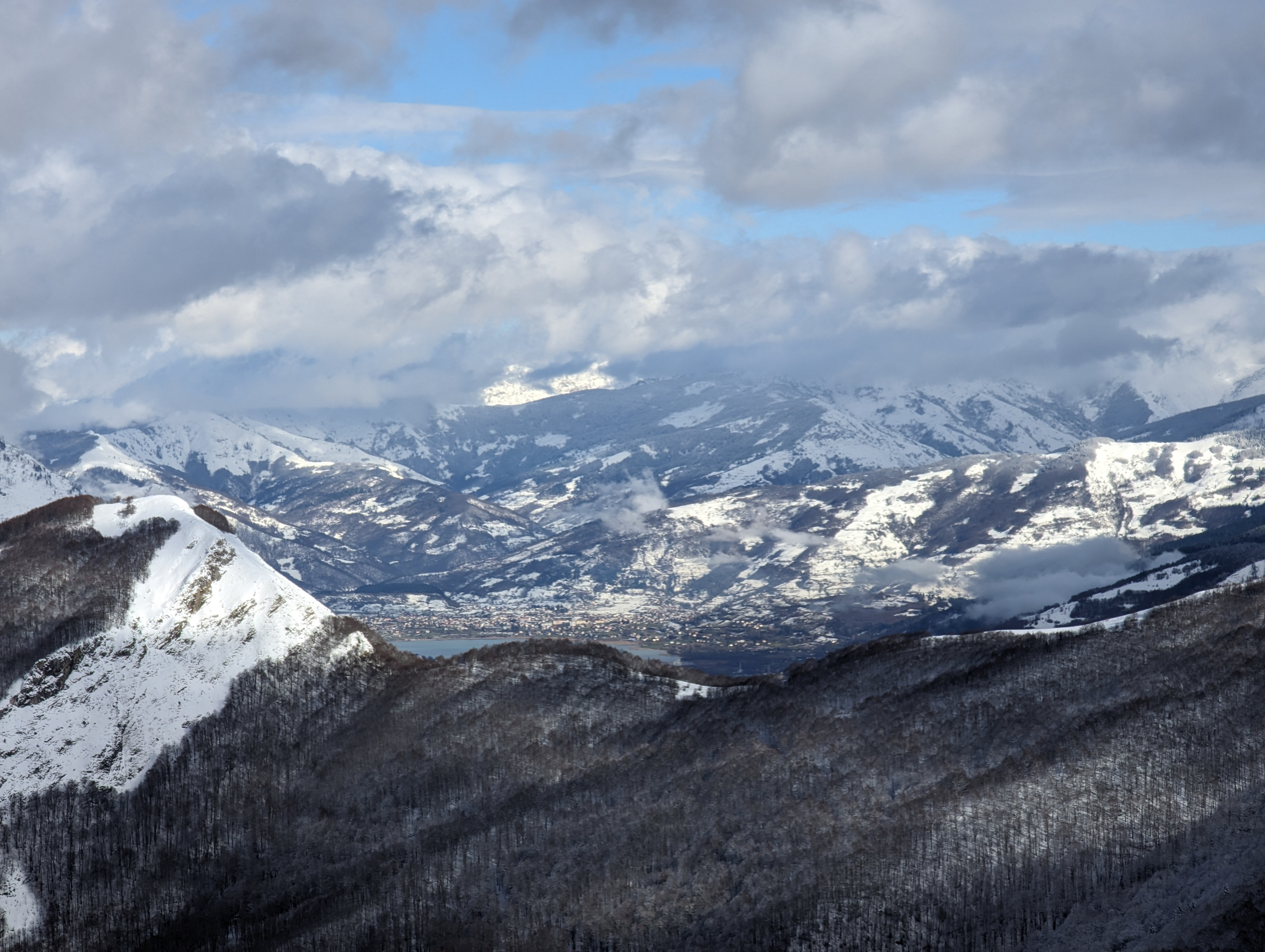 The main mountain town, Plav, seen from the top of Volusnica