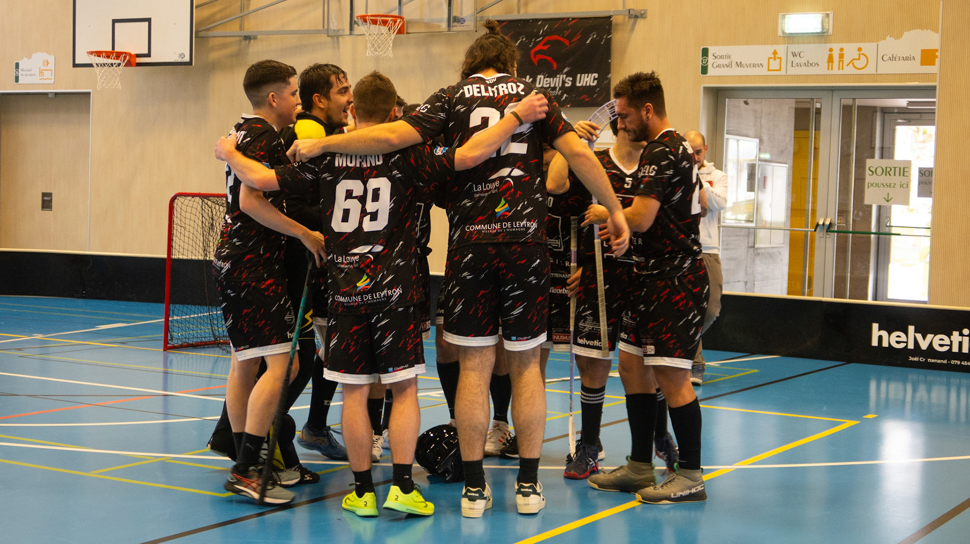 Le BDV groupé à la fin du match.