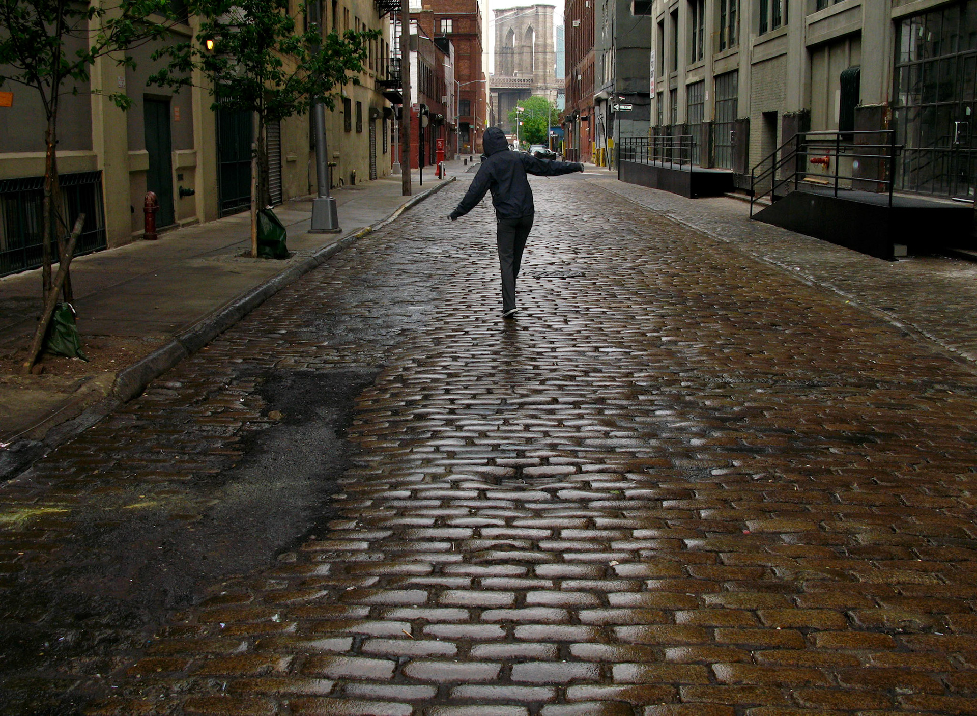 Brooklyn Bridge from DUMBO, May, 2007