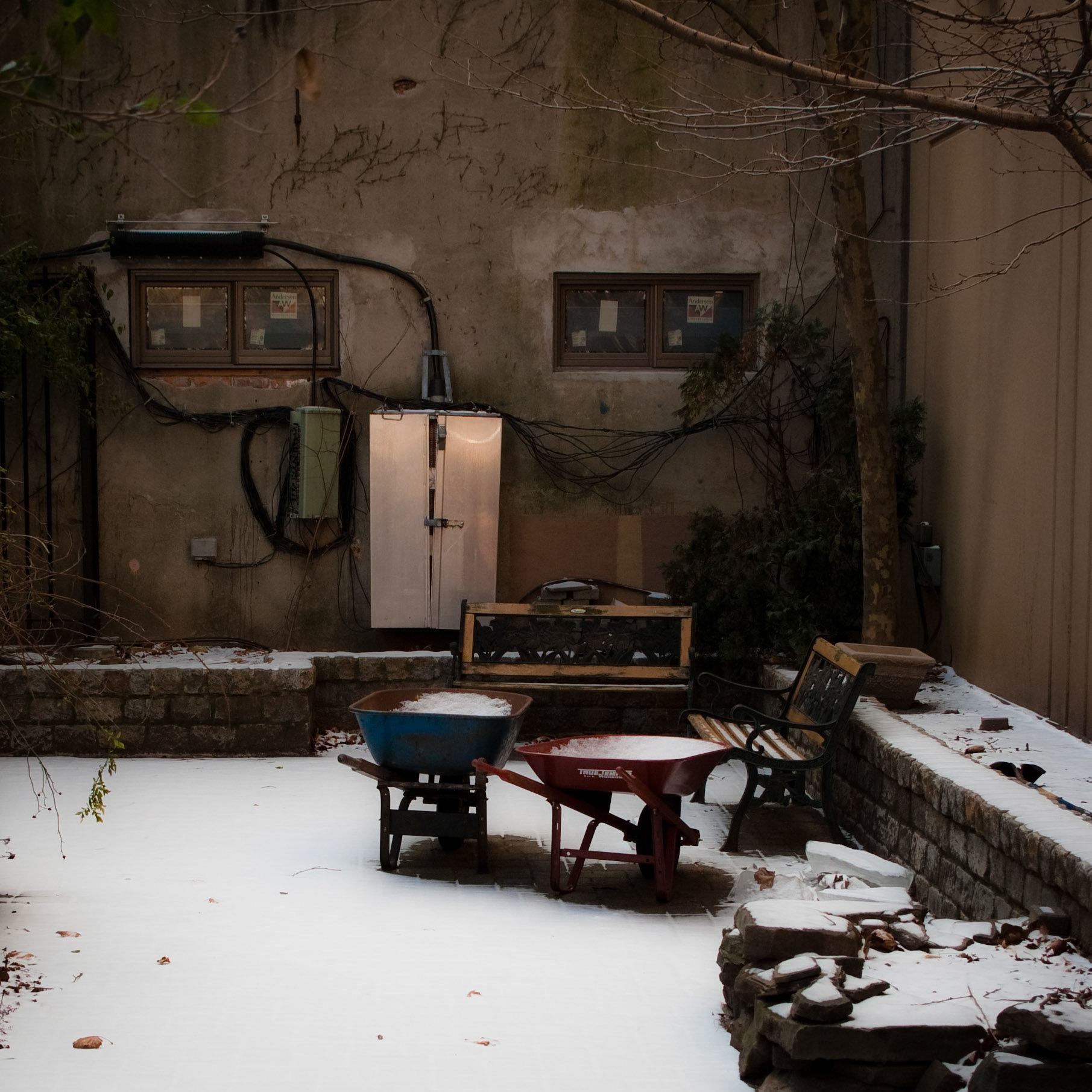 Rear Courtyard from Fishbridge Dogrun, Jan, '09