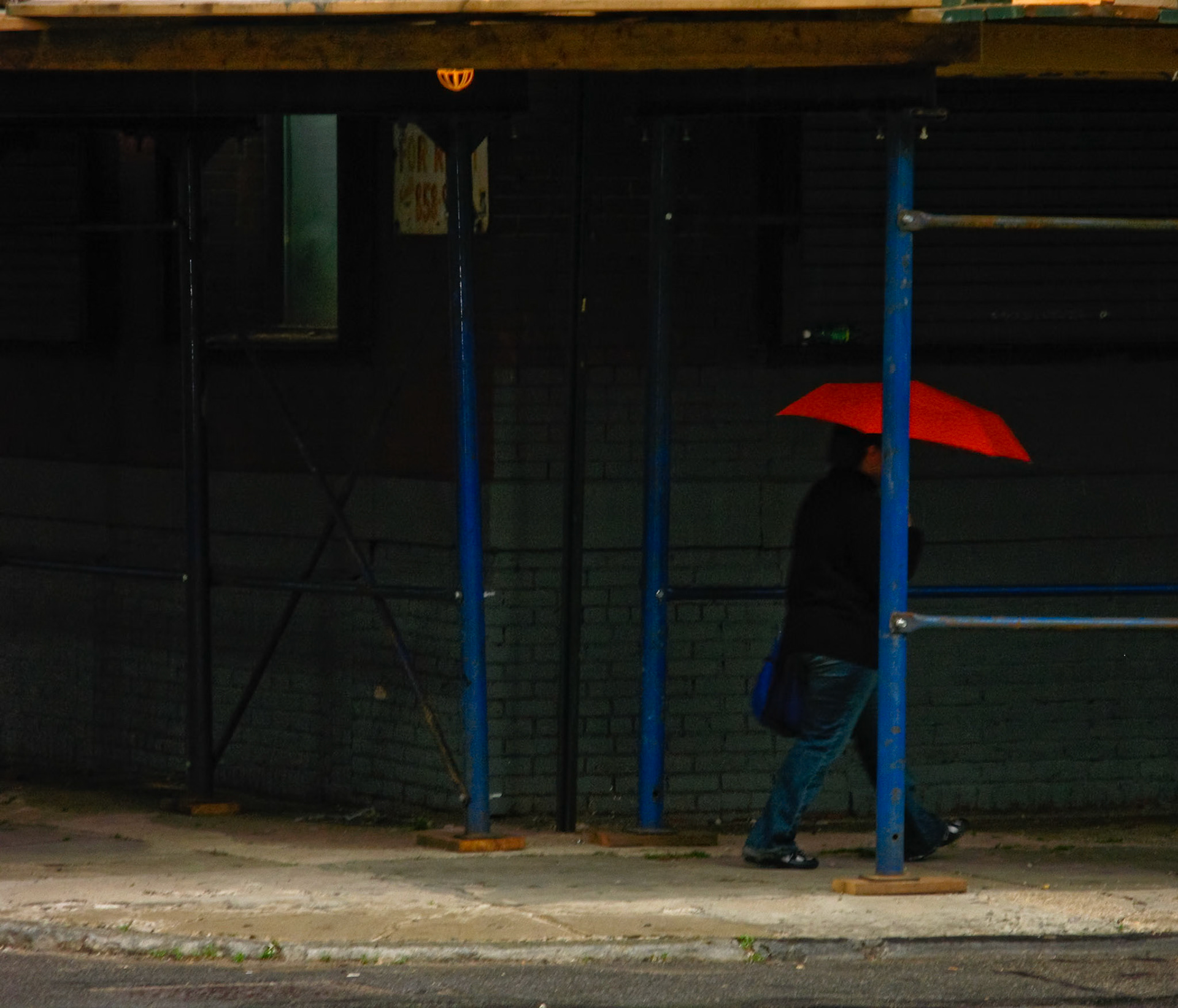Man with Red Umbrella, DUMBO, '07