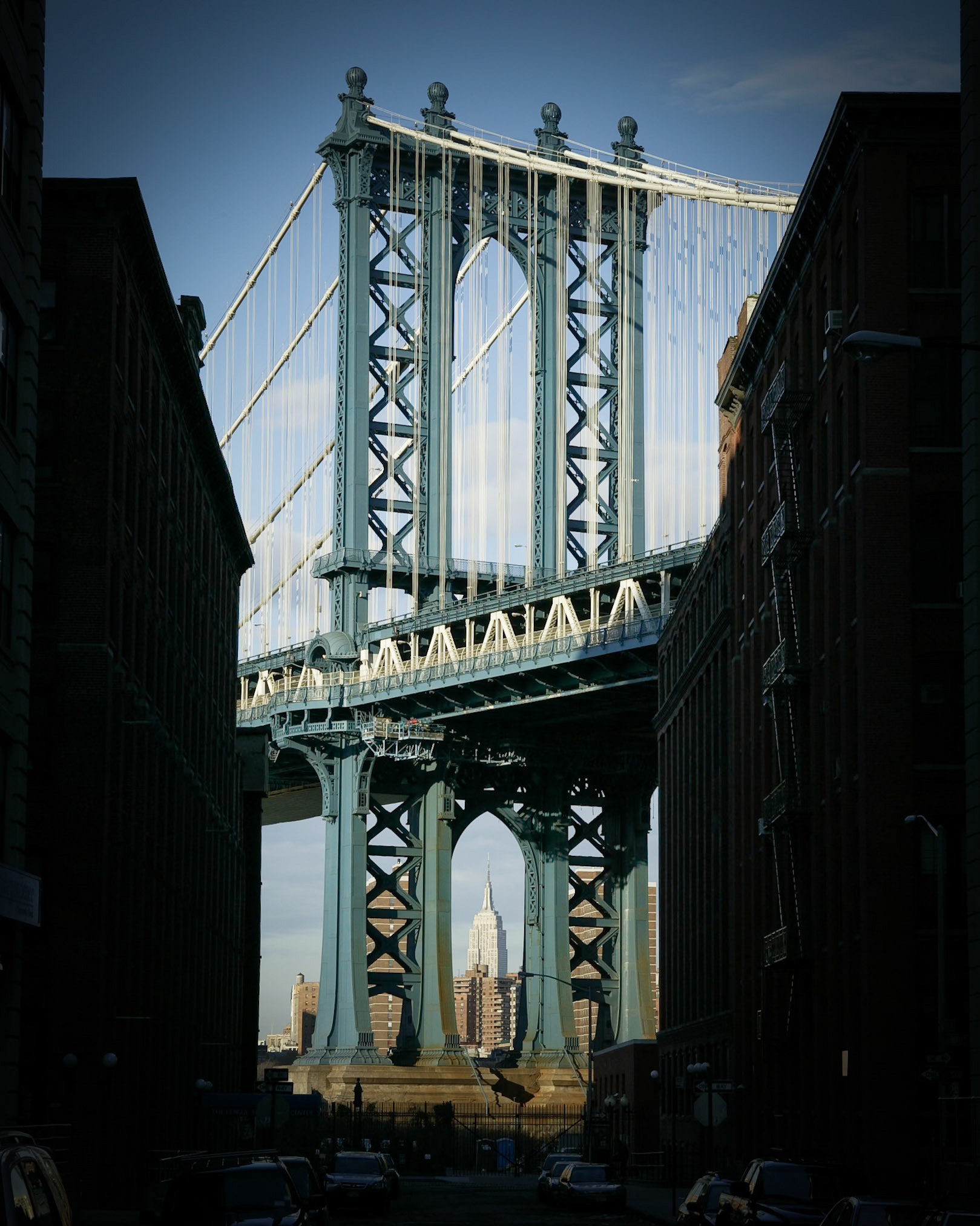 Manhattan Bridge from Dumbo, '02