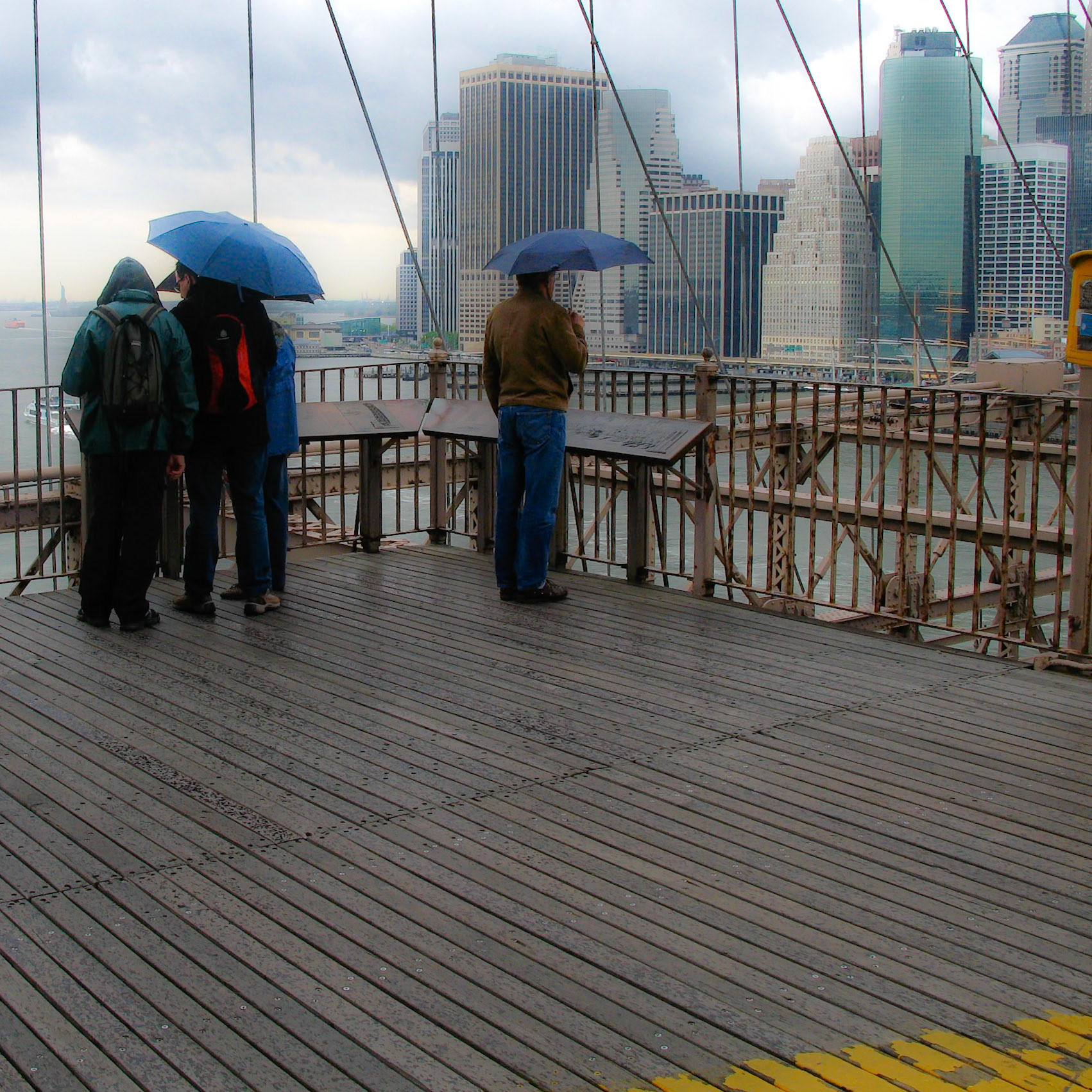 Lower Manhattan from Brooklyn Bridge, May, 2007
