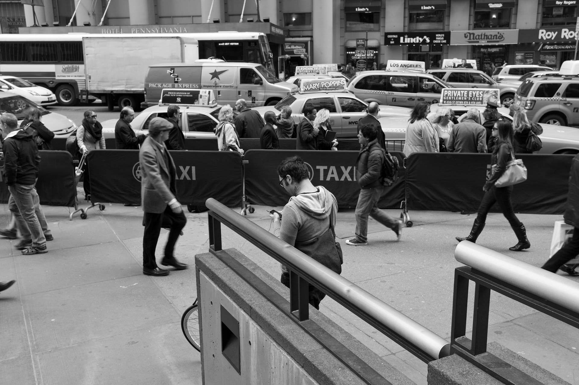 Outside Penn Station. NYC. 2011
