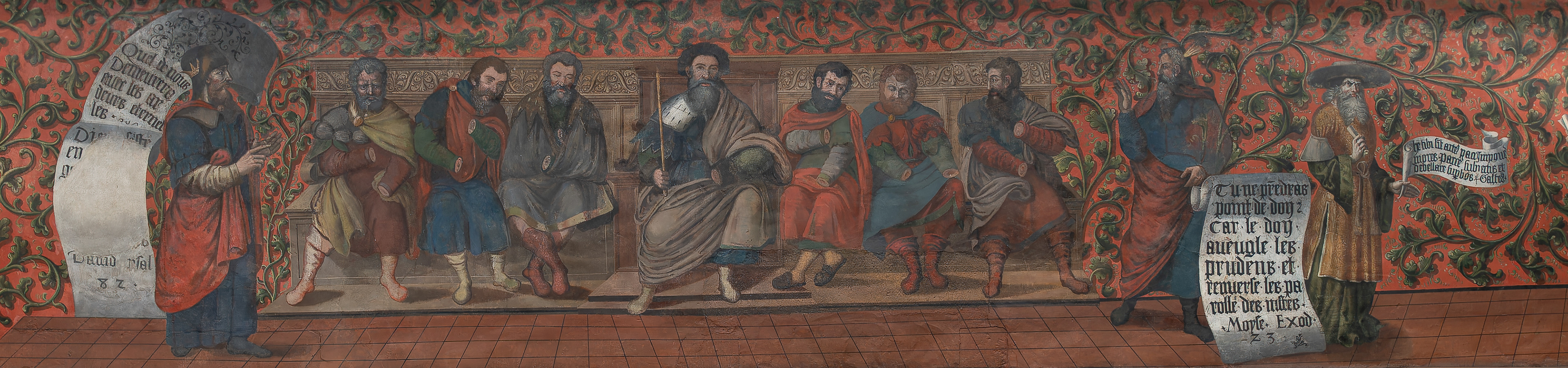  FRESQUE DE LA SALLE DU CONSEIL D’ETAT, TOUR BAUDET - POUR LA CHANCELLERIE D’ETAT - GENEVE - JANVIER 2024