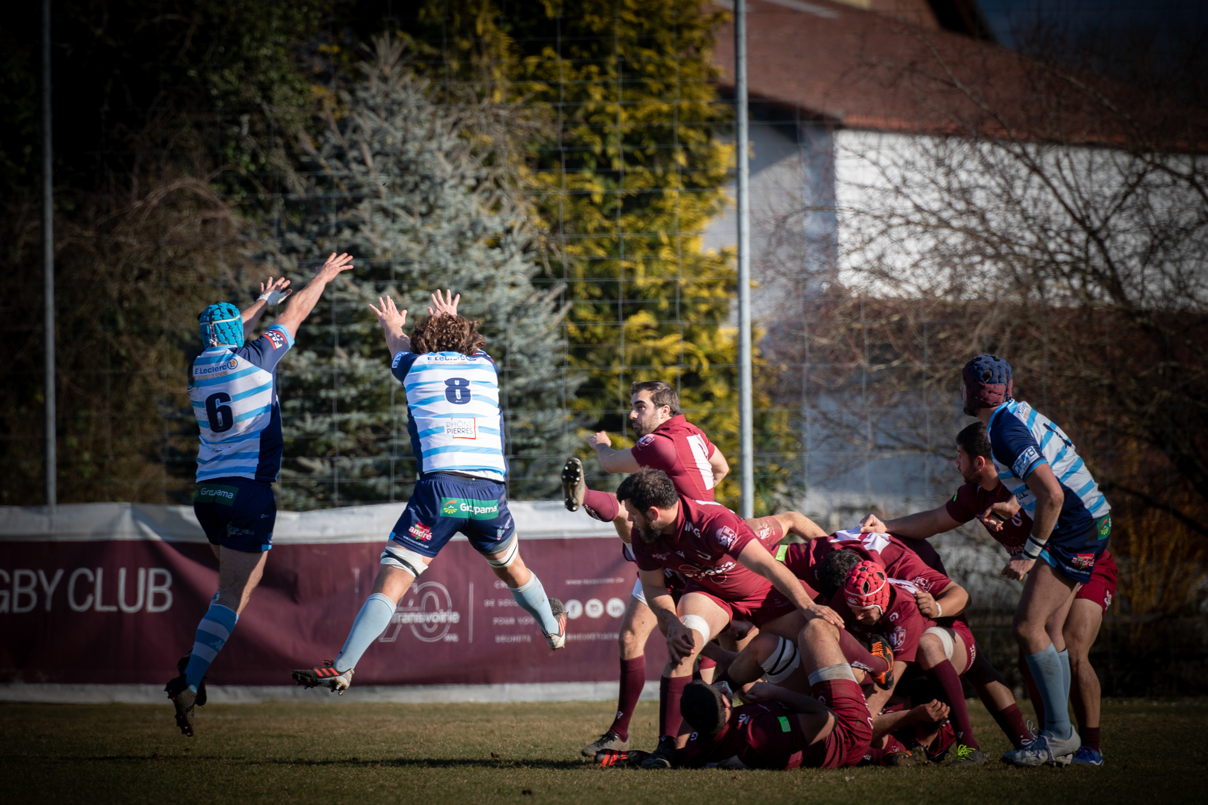 SERVETTE RUGBY CLUB - VILLEFRANCHE - 27 FEVRIER 2022 - STADE D'AVUSY - GENEVE