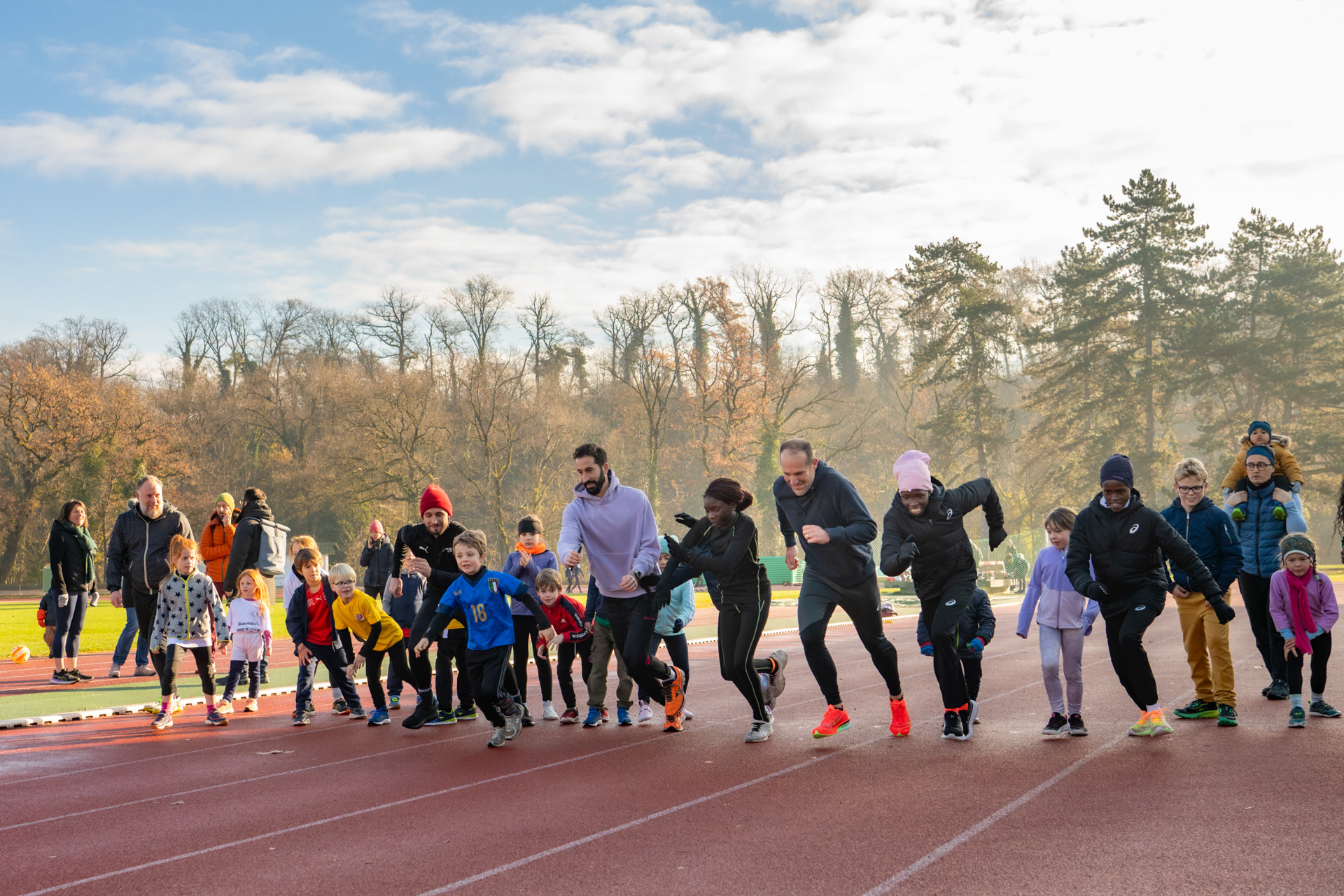 Entraînement pour la course de l’Escalade - Stade du Bout-du-Monde - Genève - Novembre 2025 - Pour la ville de Carouge