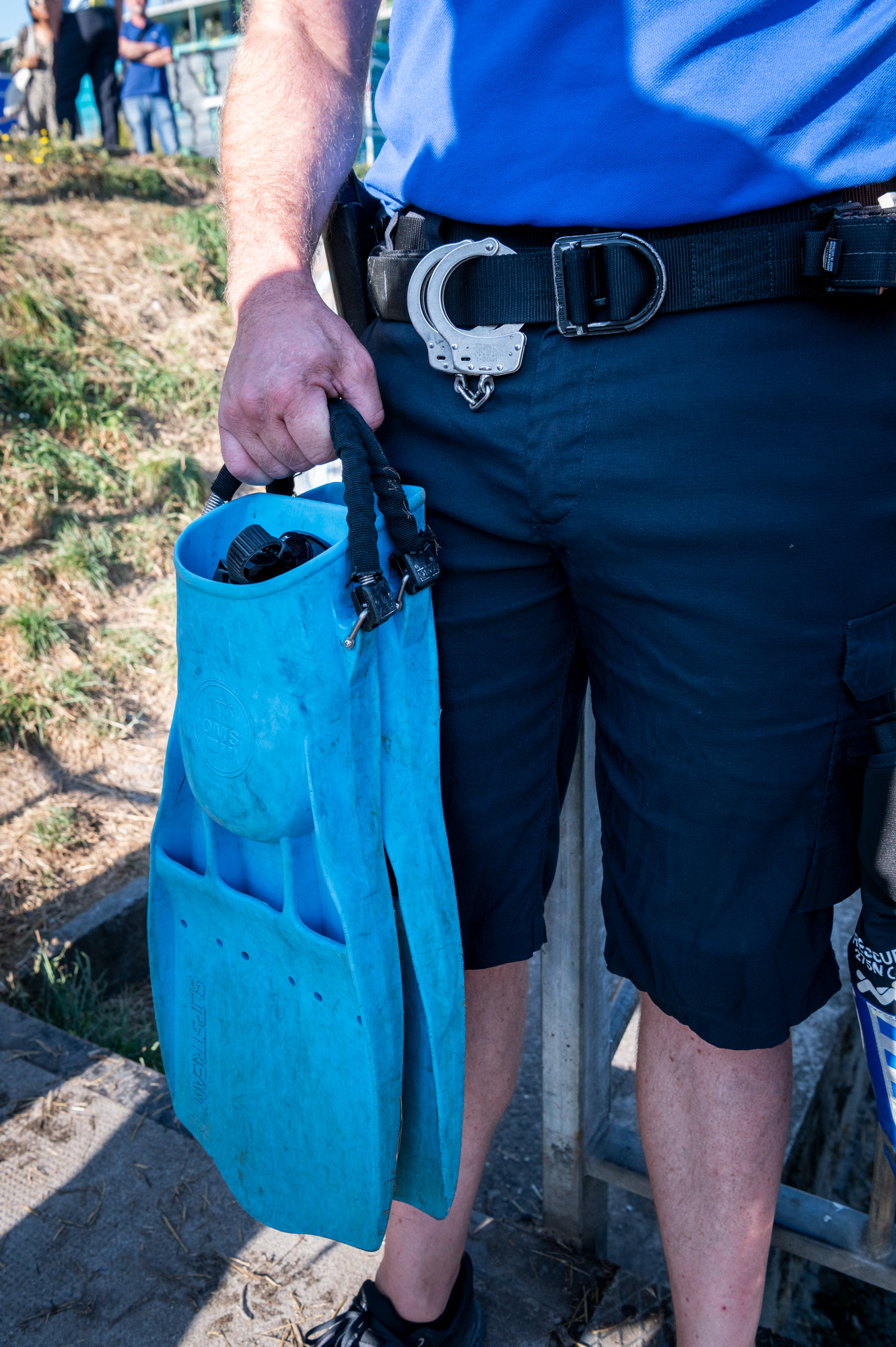 CONFERENCE DE PRESSE DE LA POLICE ET DES SERVICES DE SECOURS ET D’INCENDIE DE GENEVE SUR LES RISQUES LIES A LA BAIGNADES DANS LE RHONE - POUR LA TRIBUNE DE GENEVE - AOUT 2024