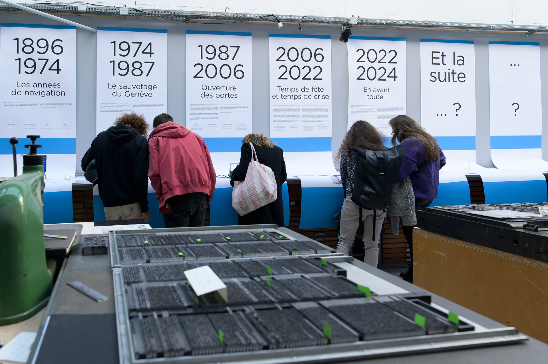 EXPOSITION POUR LES 50 ANS DU « BATEAU GENEVE » - ASSOCIATION POUR LE PATRIMOINE INDUSTRIEL - GENEVE - POUR LA TRIBUNE DE GENEVE - AVRIL 2024