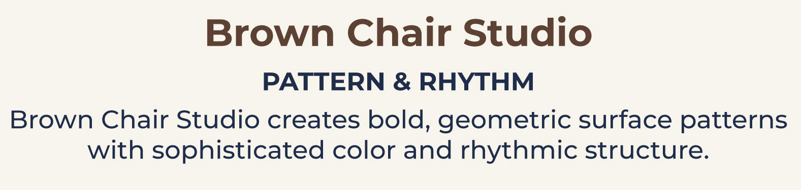 Brown Chair Studio