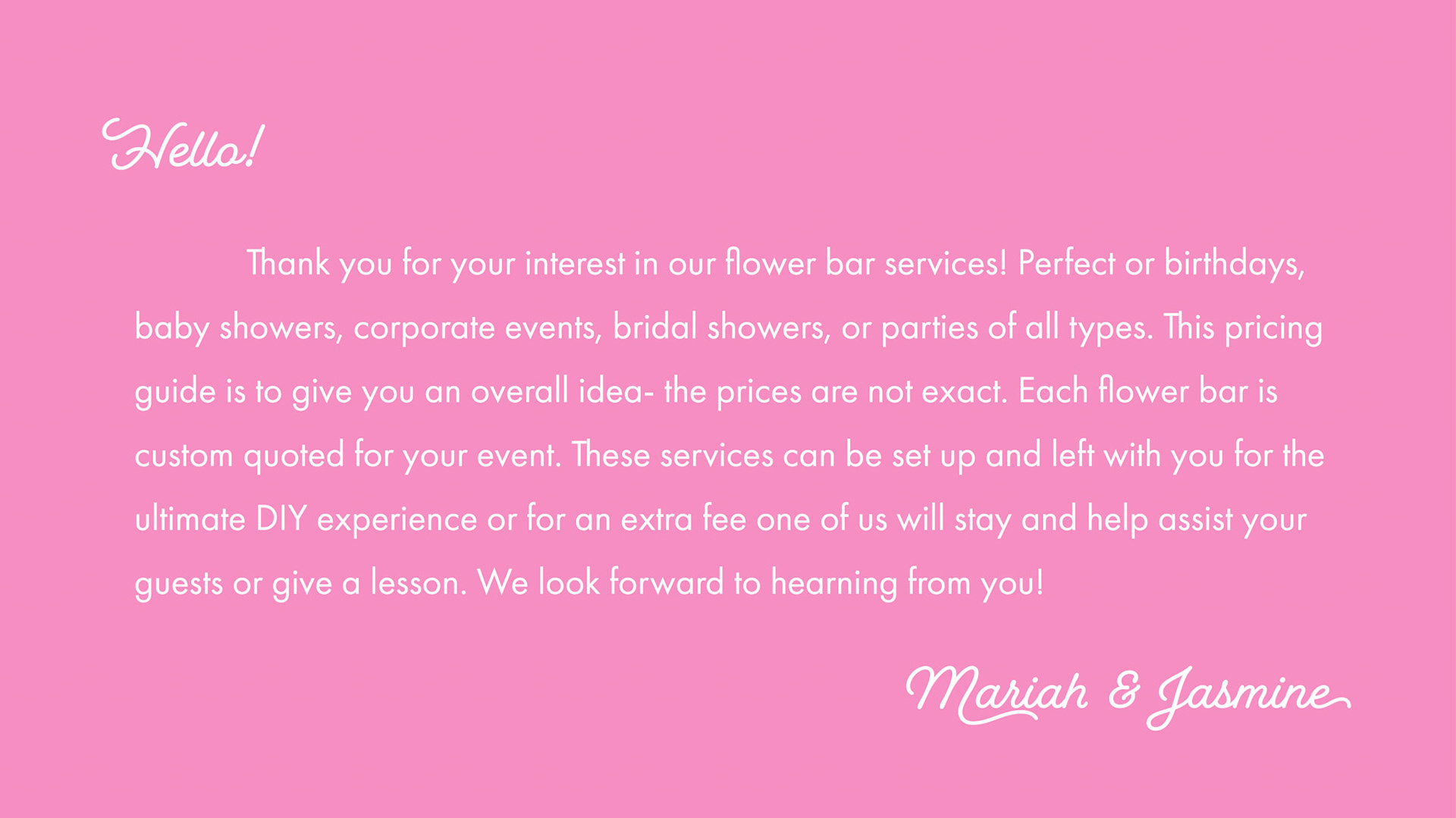 FlowerBarPricingGuide