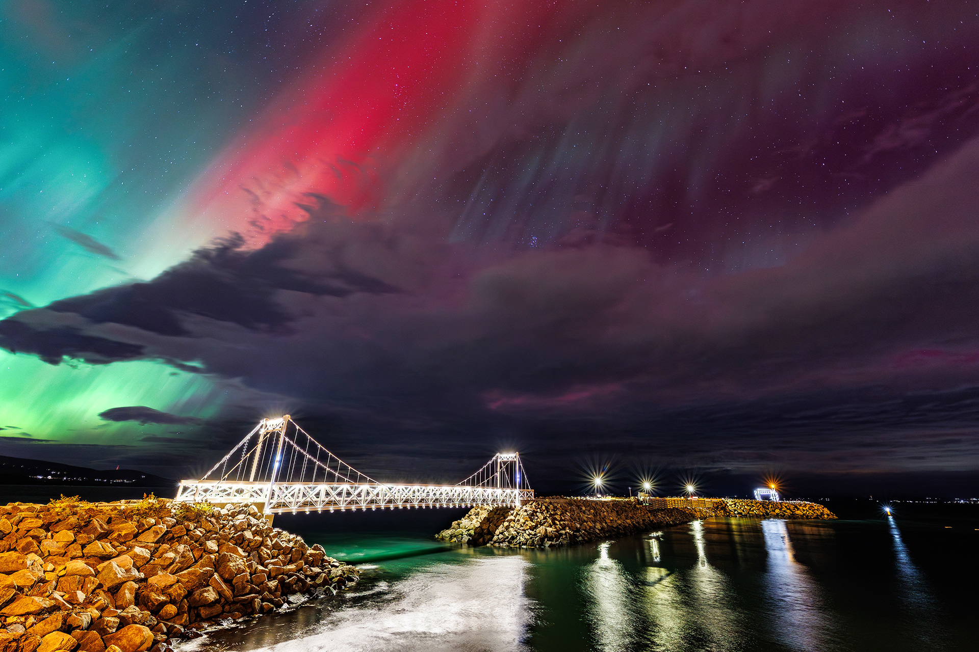 La jetée du quai de Pointe-au-Pic