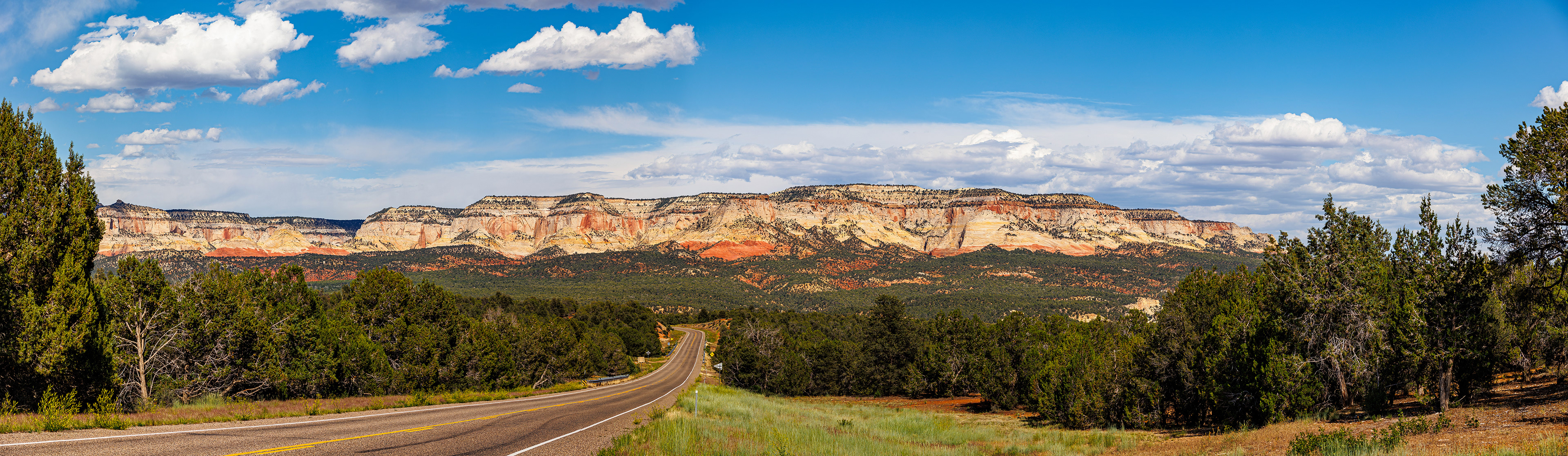 Sur la route entre Zion et Bryce Canyon