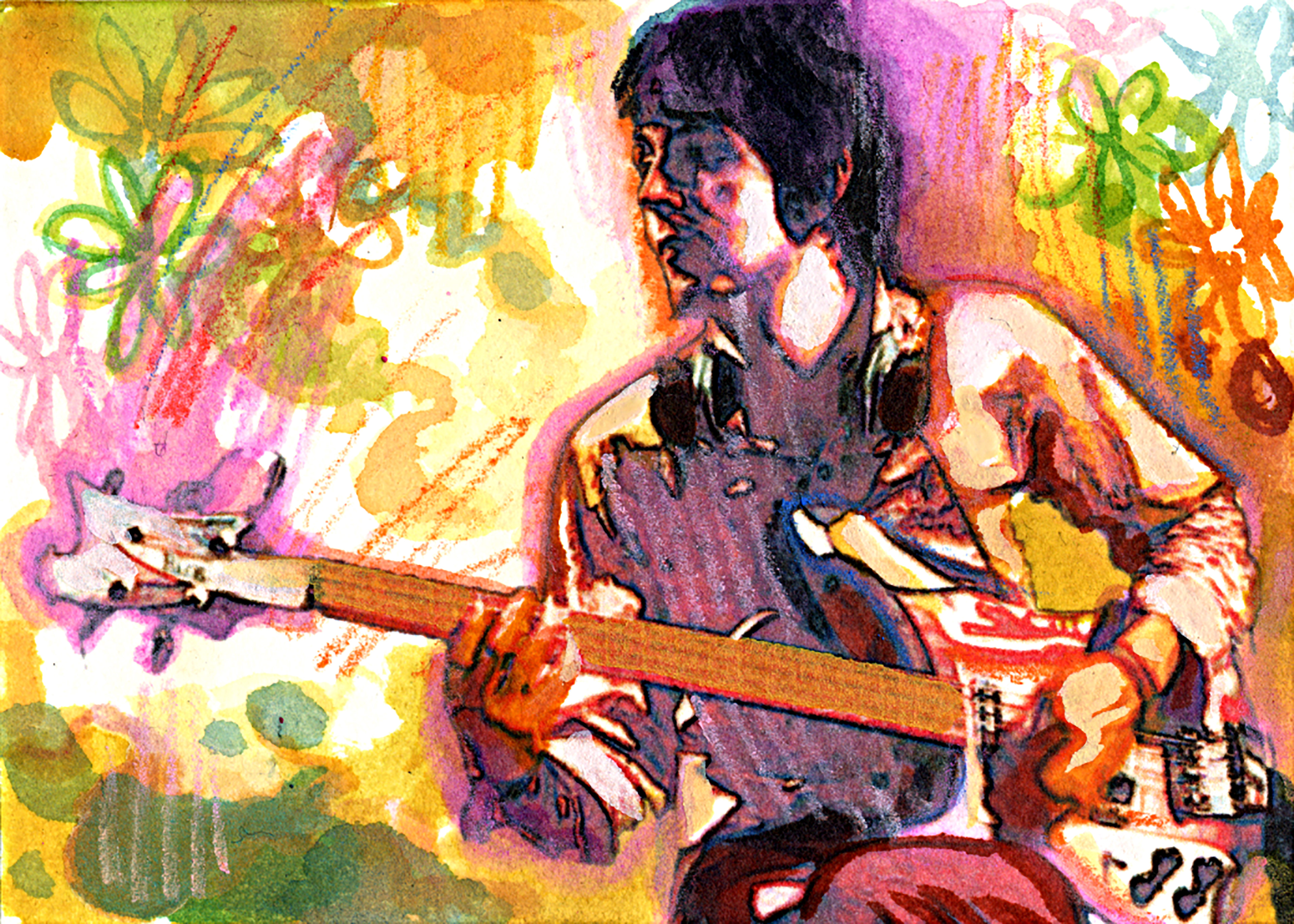 The Beatles Sketch Card RabidArt.com
