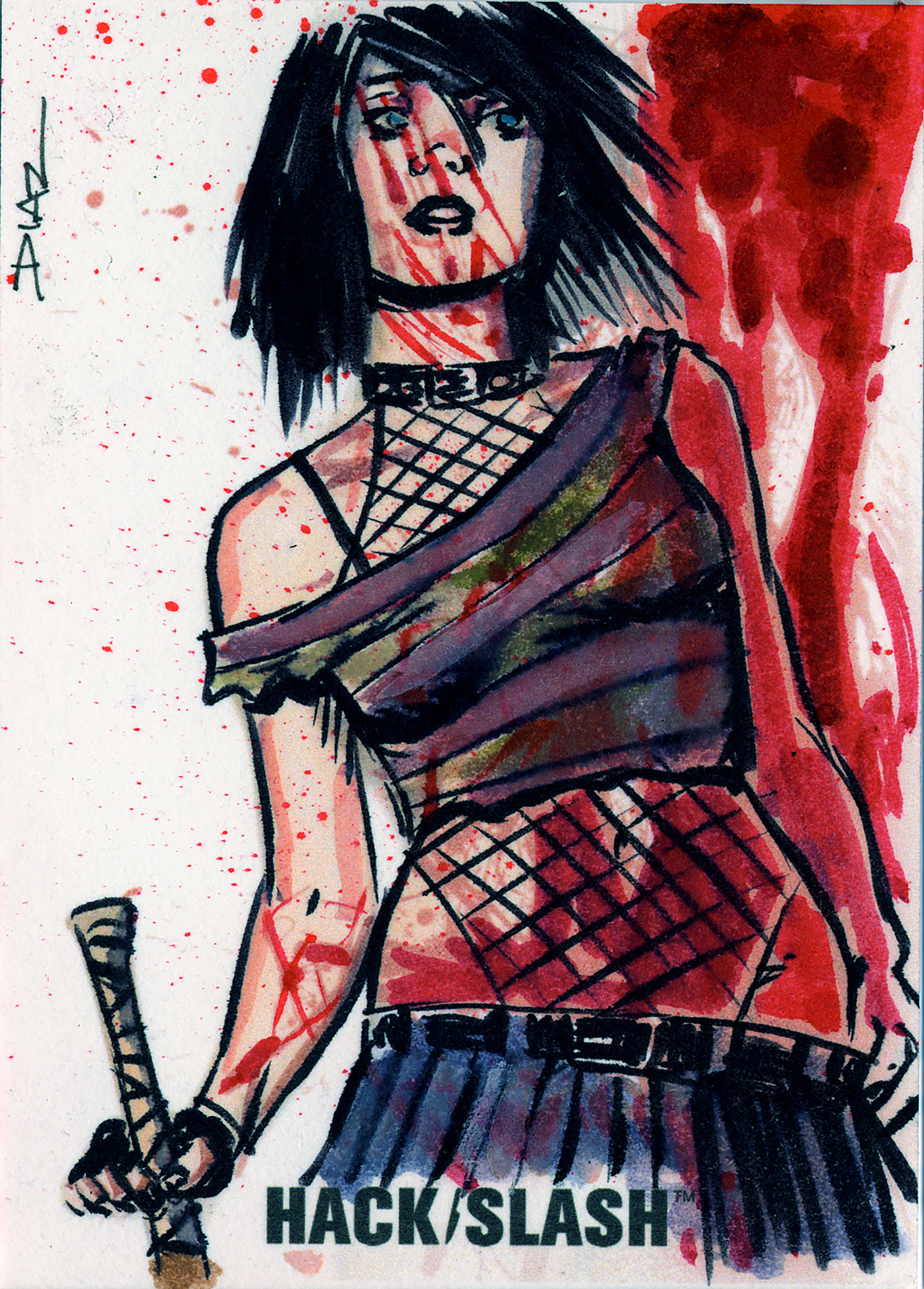 Hack Slash Sketch Cards 2010 RabidArt.com