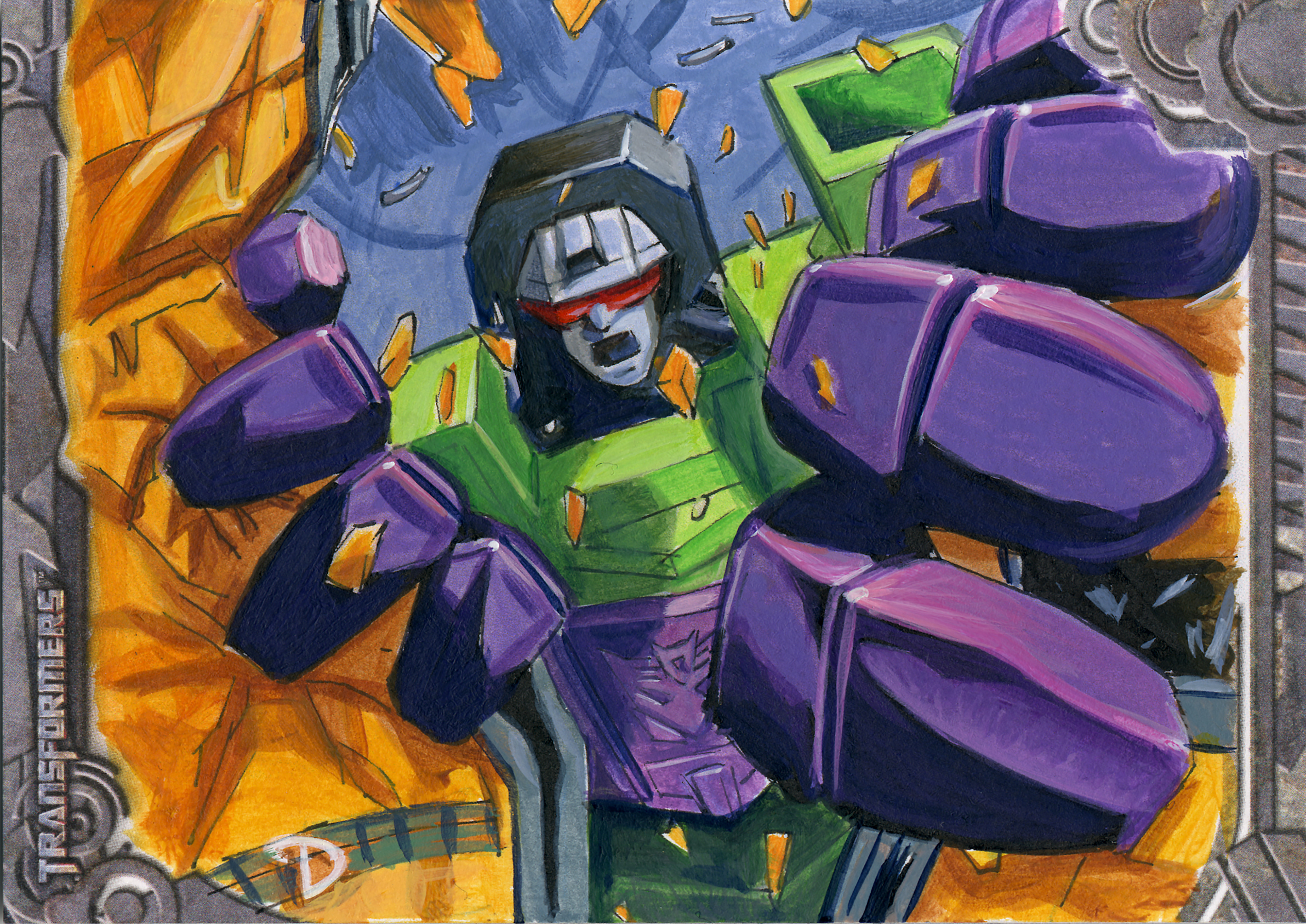 Transformers Sketch Card 2017 RabidArt.com