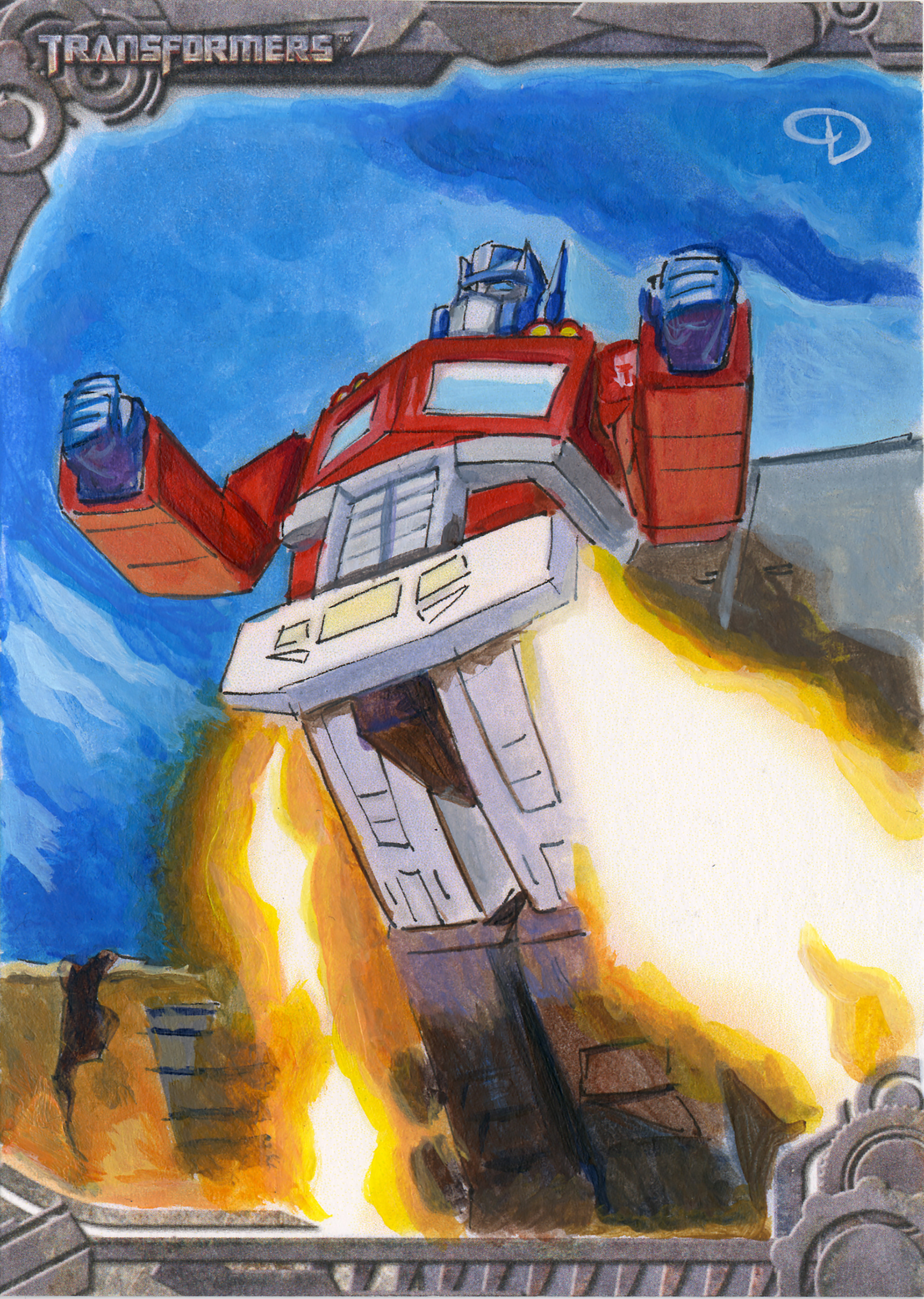 Transformers Sketch Card 2017 RabidArt.com