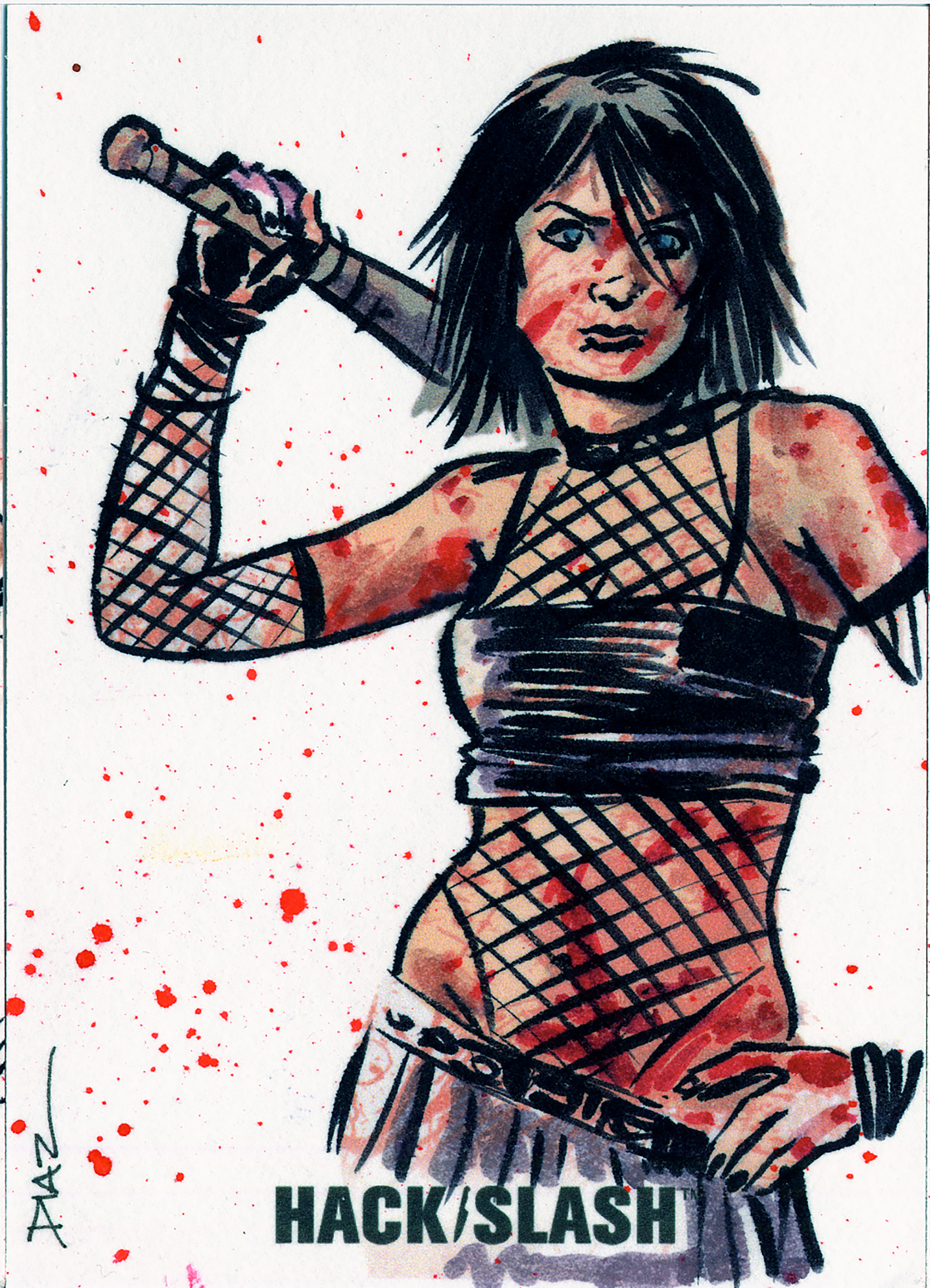 Hack Slash Sketch Cards 2010 RabidArt.com