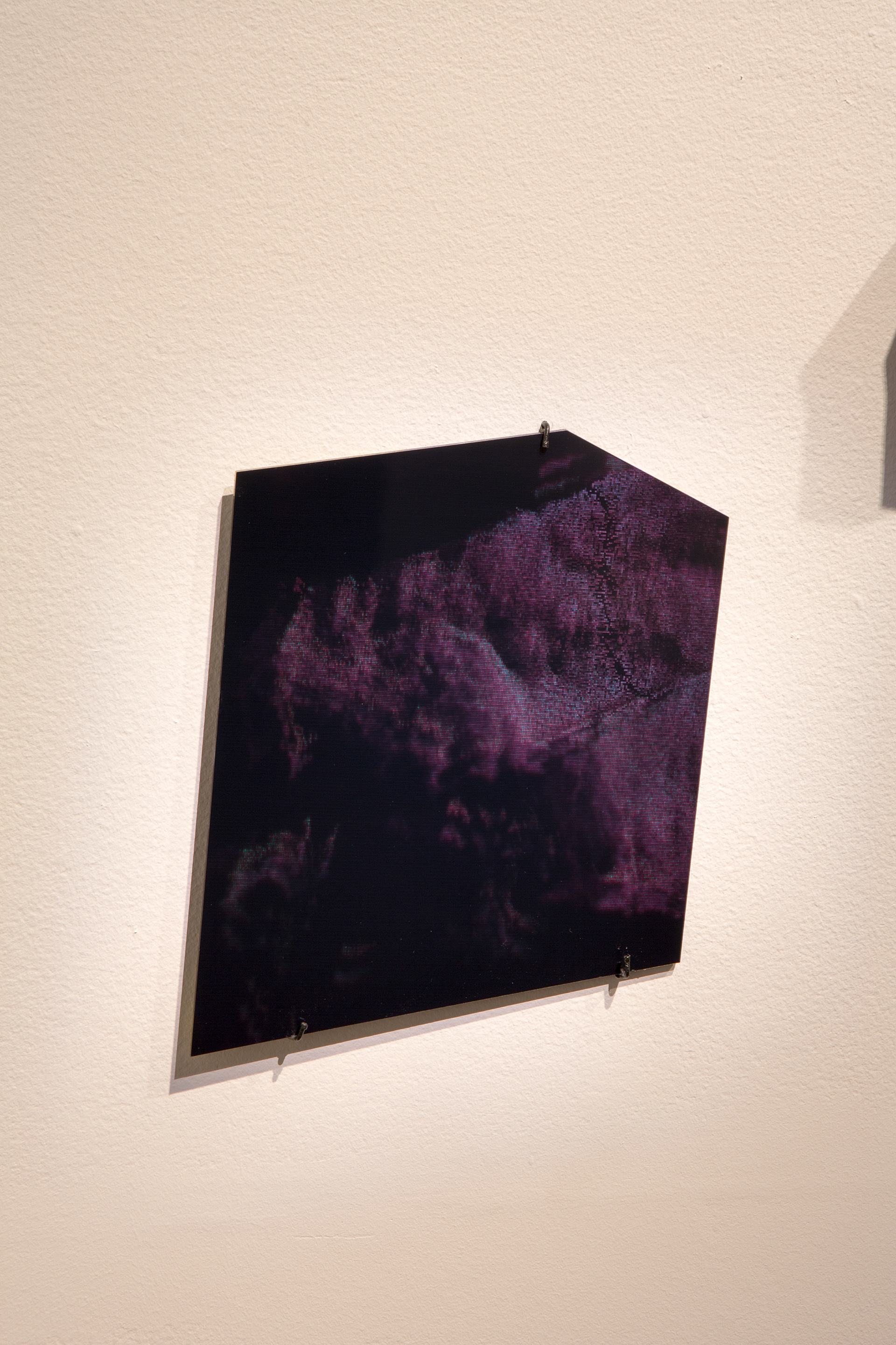 Installation detail, 'Millionth Acre'. 2015. Digital hologram of 3D scanned site materials (quartzite) from Millionth Acre, Hampton State Forest.