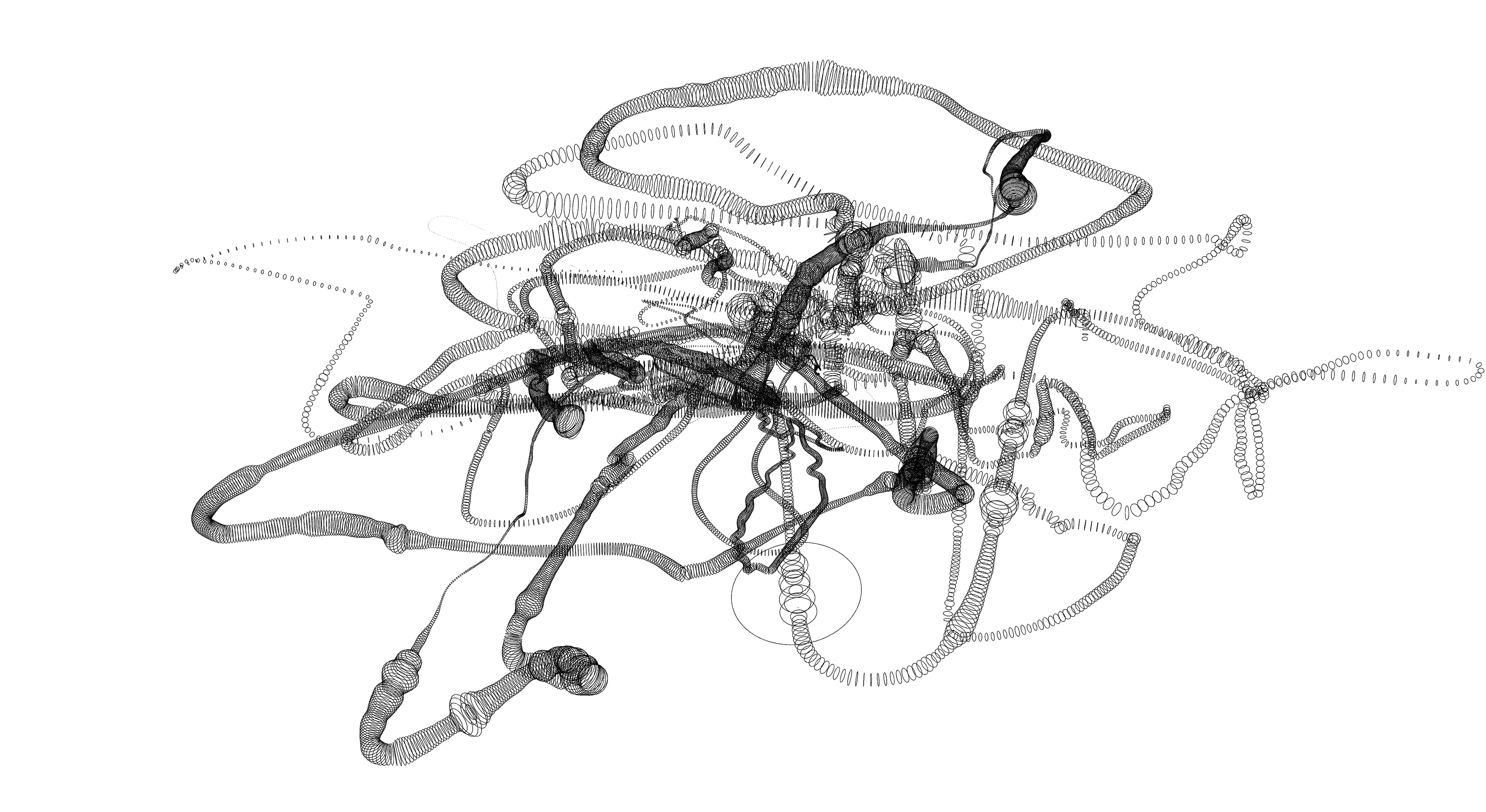 Experimentation combining and rendering 11 drone flights and corresponding GSR data.