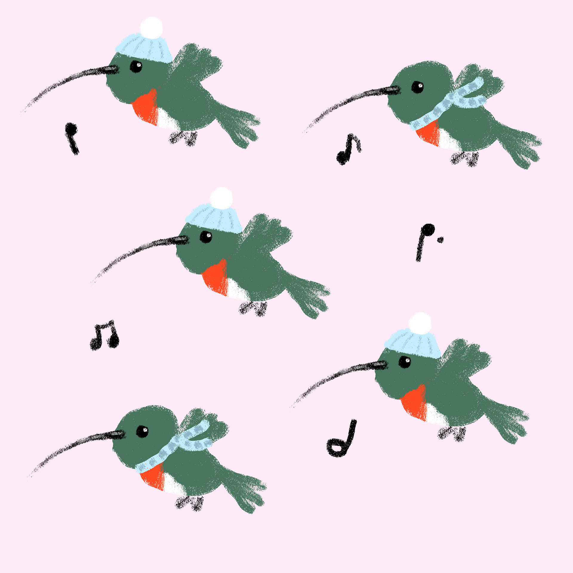 Cozy Hummingbird Quintet