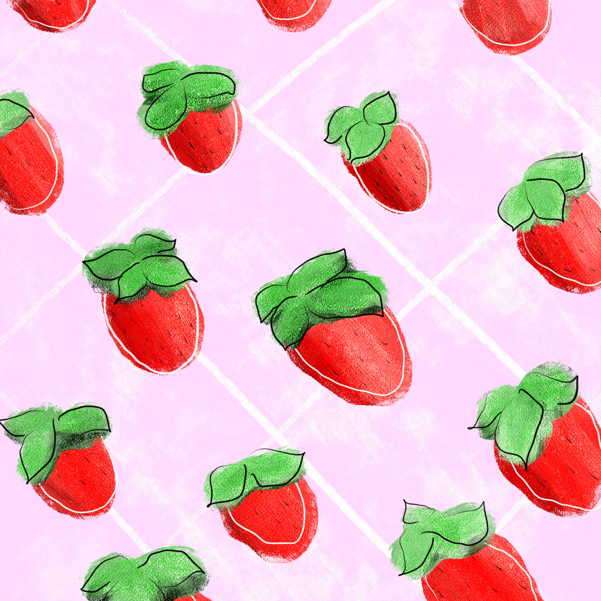 Strawberries pattern