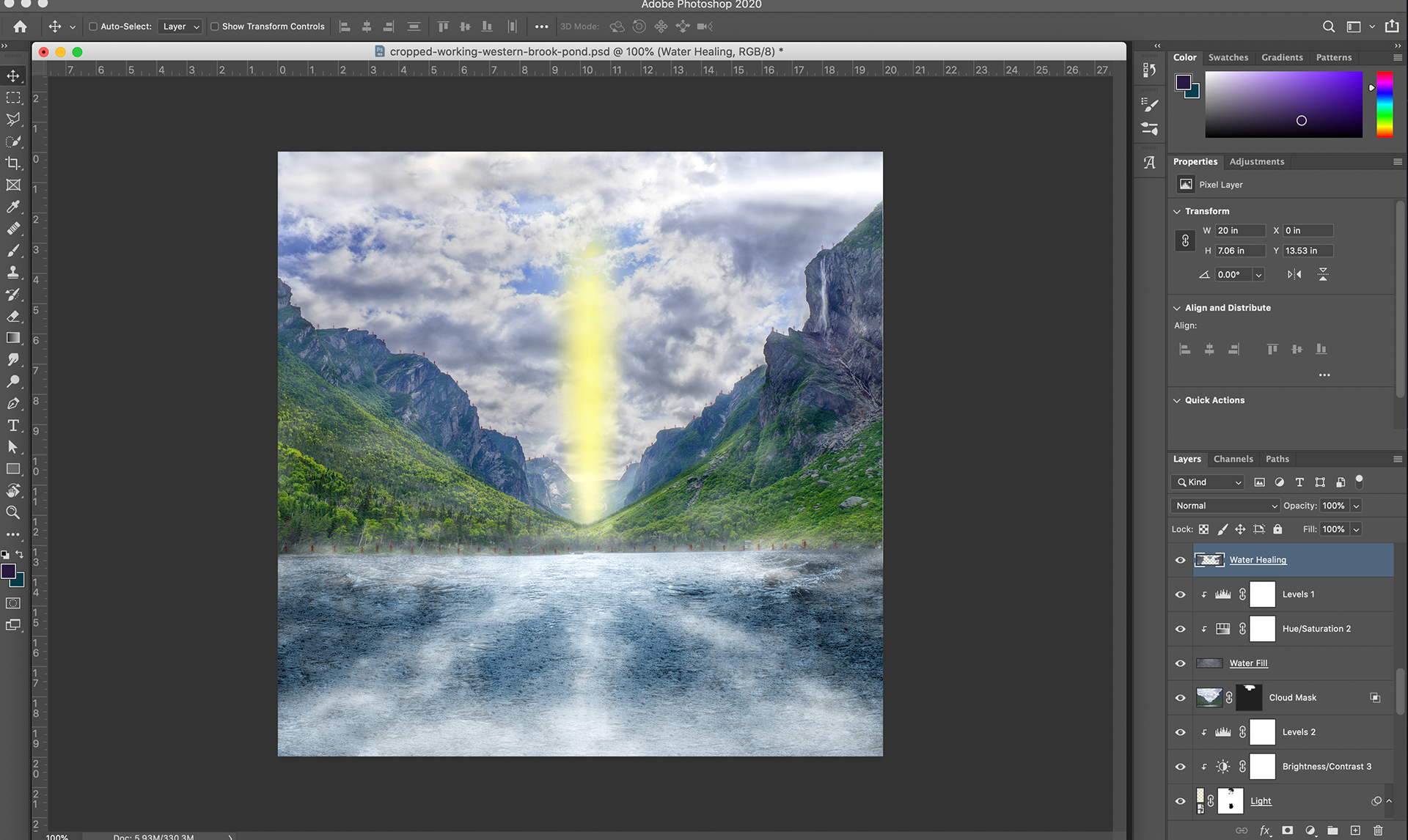 Photoshop file for the book cover.