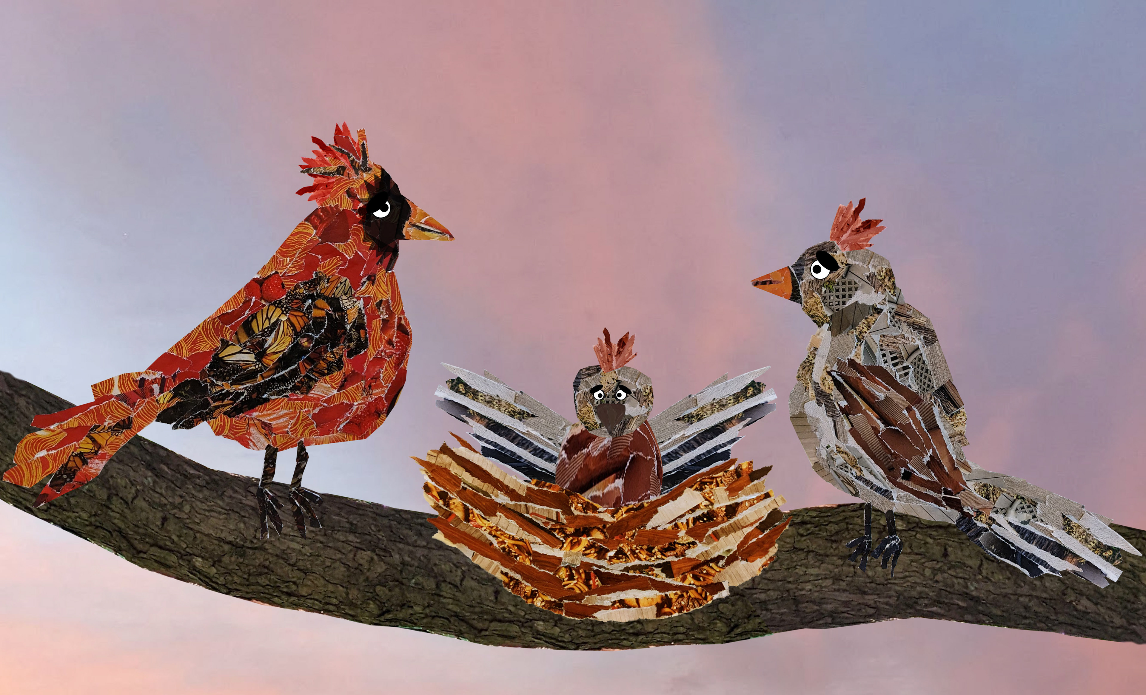 Paper and Digital Collage
