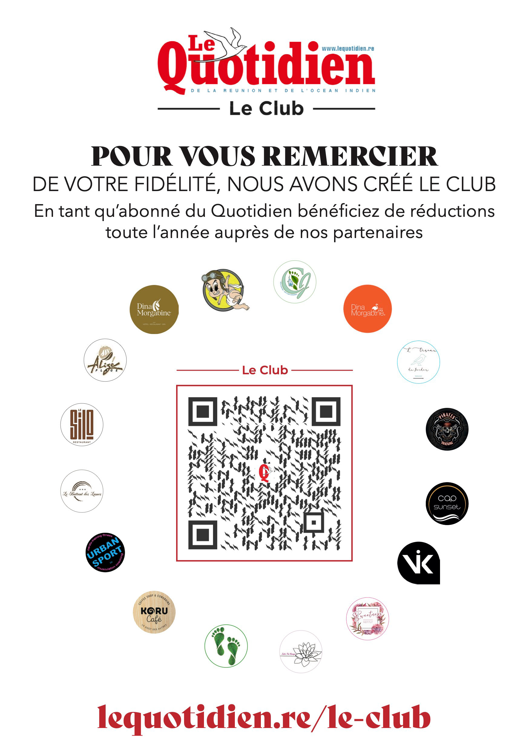 Flyer réalisé pour la COM du Quotidien de La Réunion lors du Salon de la maison