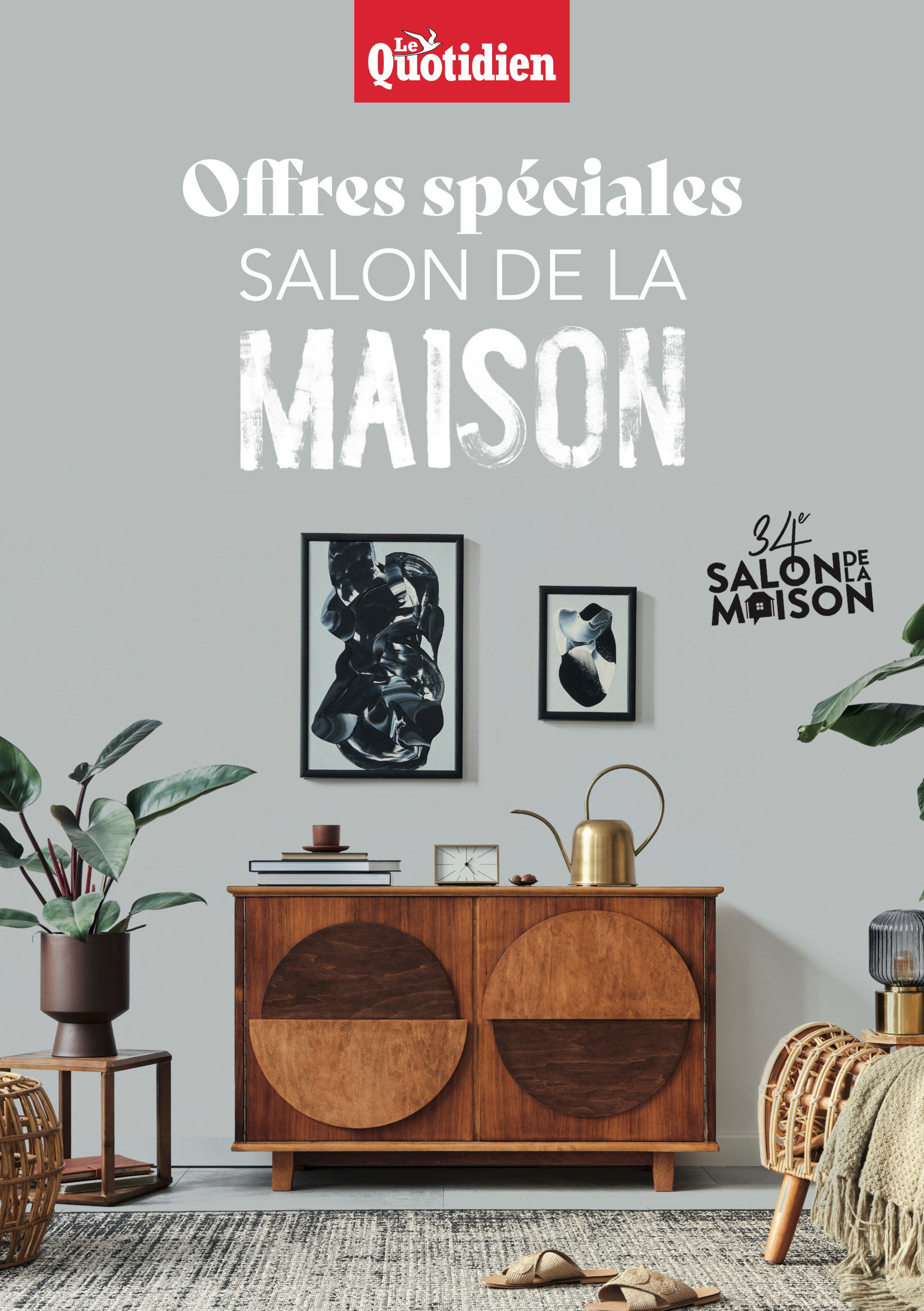 Flyer réalisé pour la COM du Quotidien de La Réunion lors du Salon de la maison