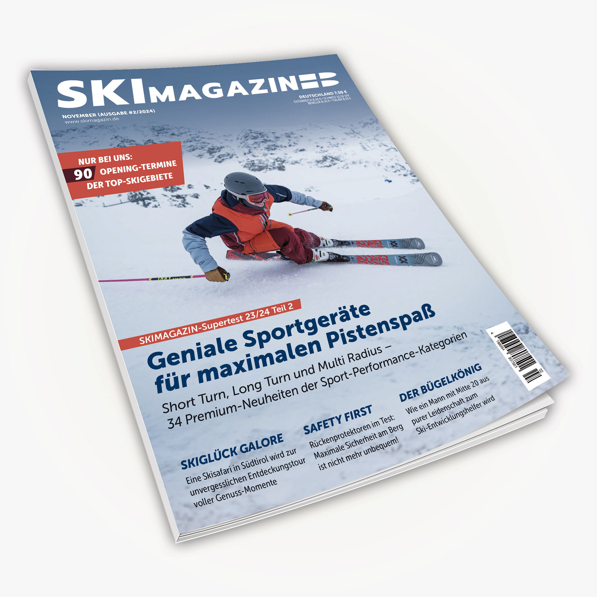 Ebner Media Group: »SkiMagazin« Gestaltung | Bildauswahl | Layout | Druckvorstufe