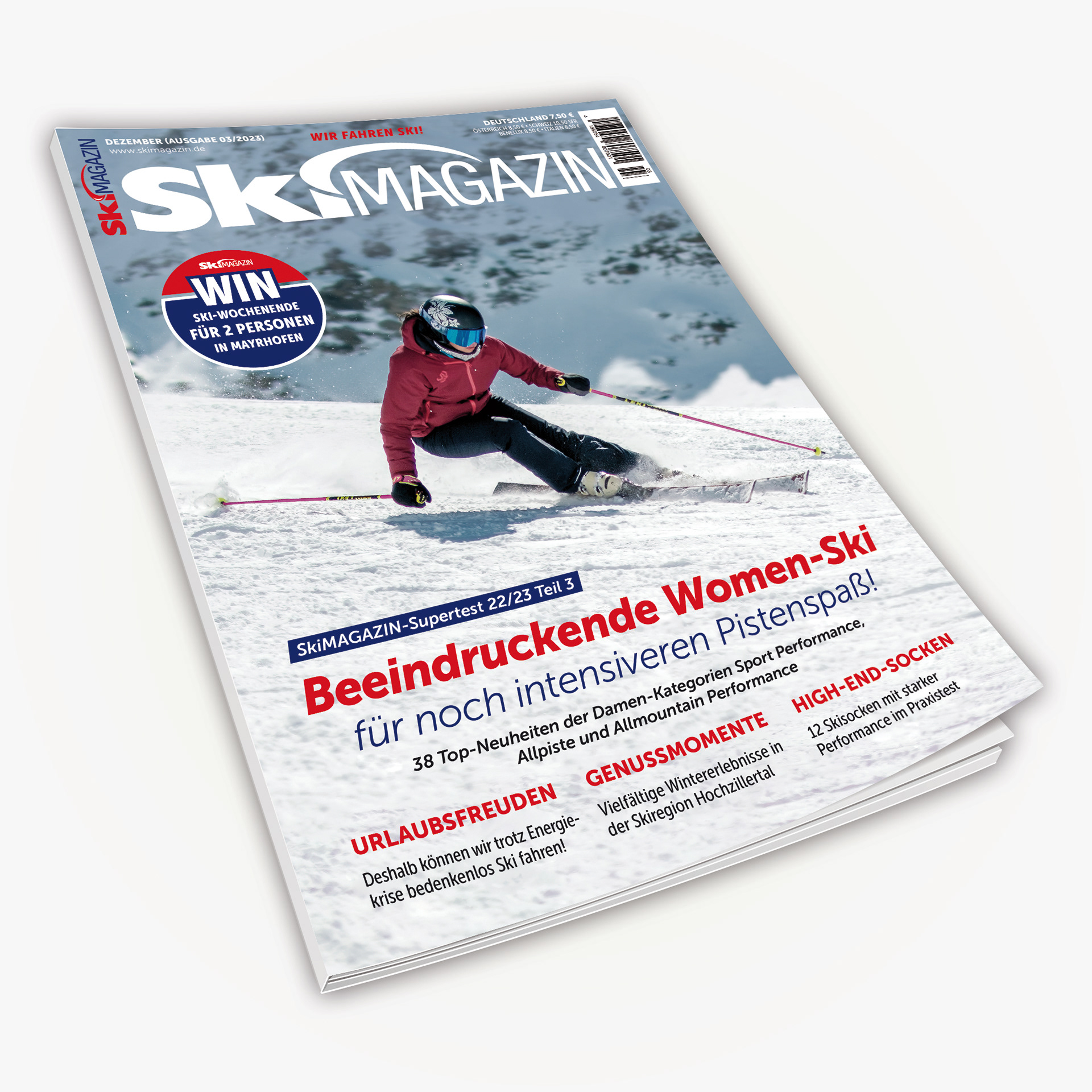Ebner Media Group: »SkiMagazin« Gestaltung | Bildauswahl | Layout | Druckvorstufe