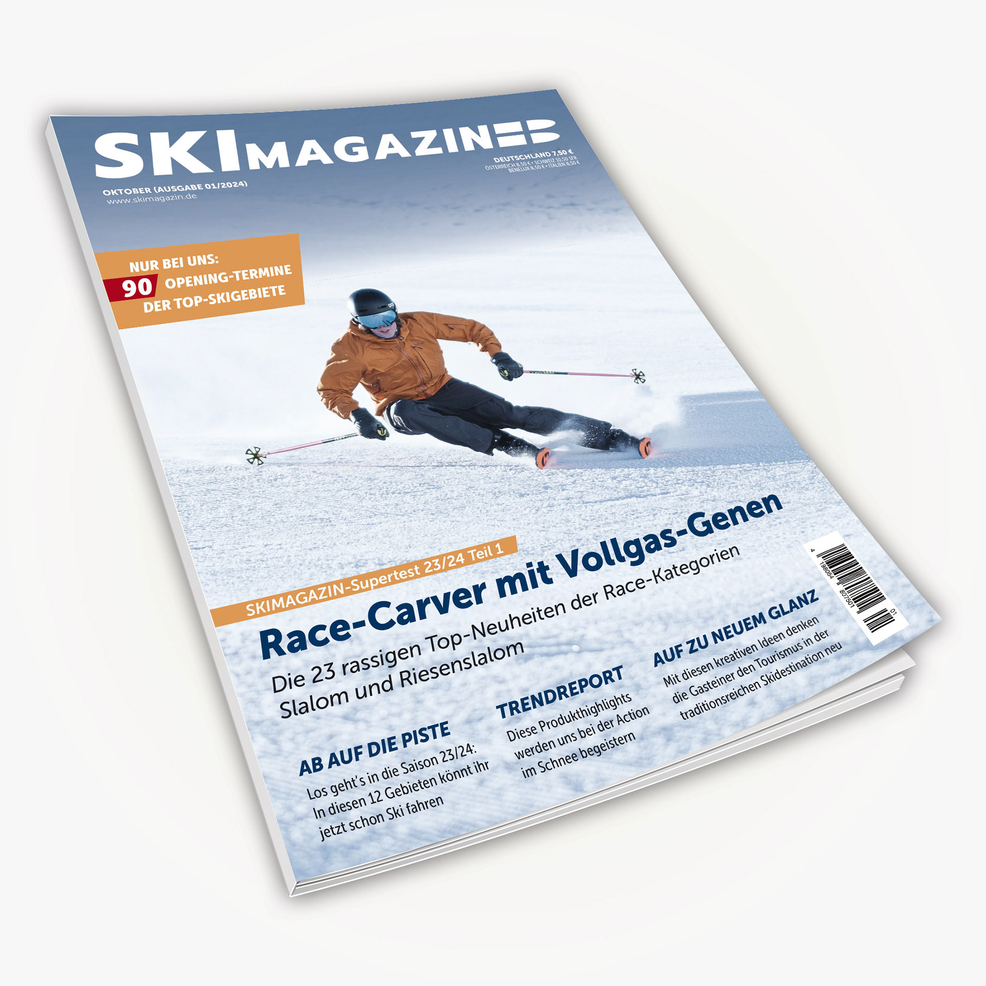 Ebner Media Group: »SkiMagazin« Gestaltung | Bildauswahl | Layout | Druckvorstufe