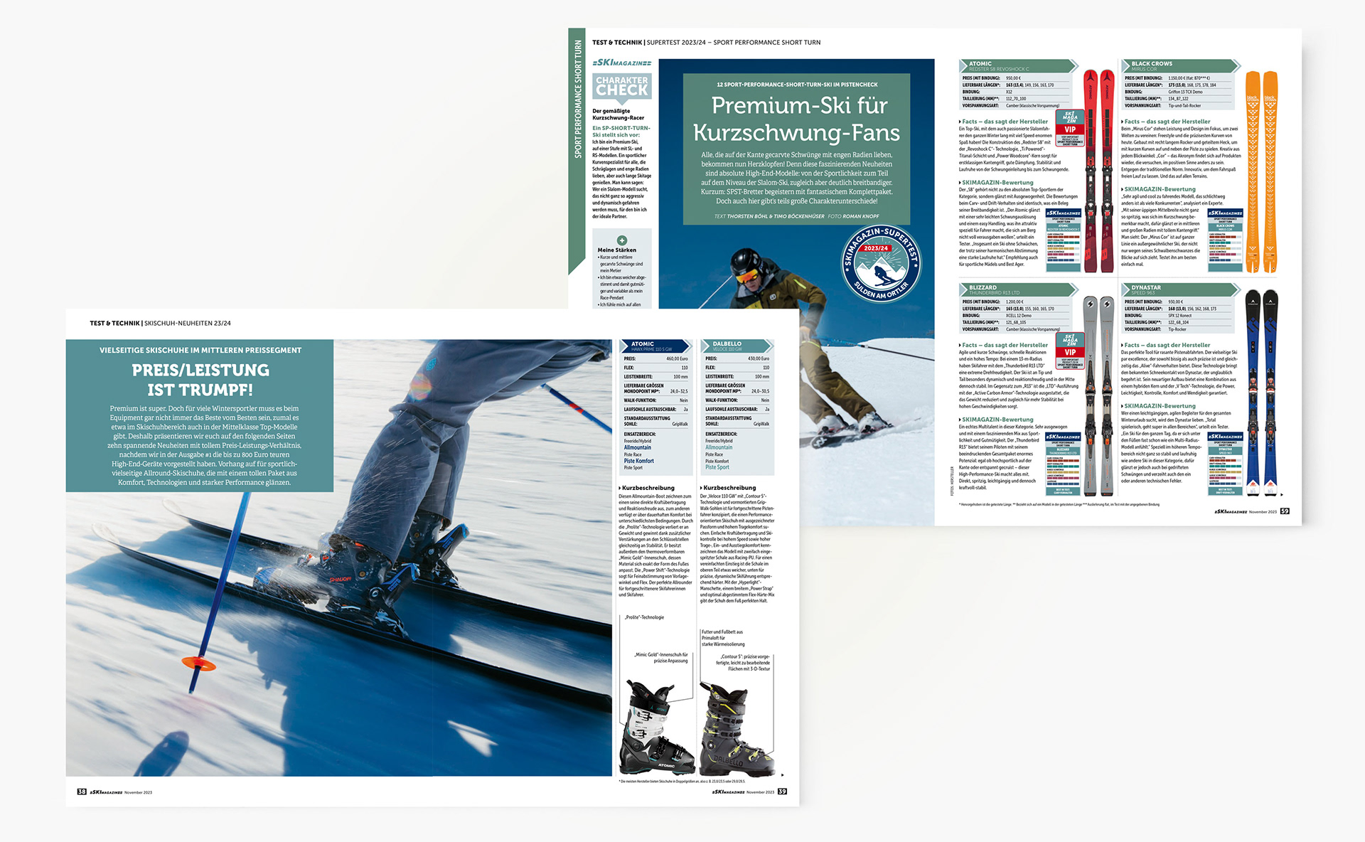 Ebner Media Group: »SkiMagazin« Gestaltung | Bildauswahl | Layout | Druckvorstufe