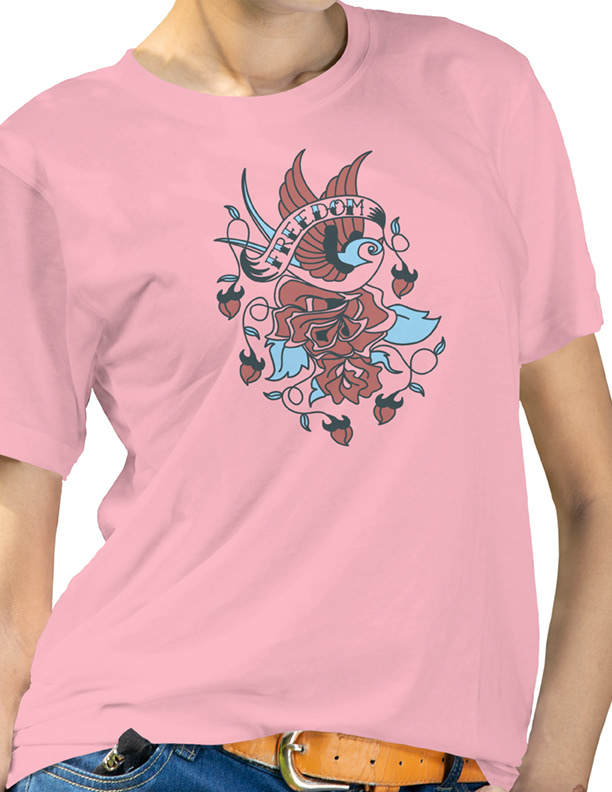 Freedom - Digitally drawn image. Created in Illustrator.