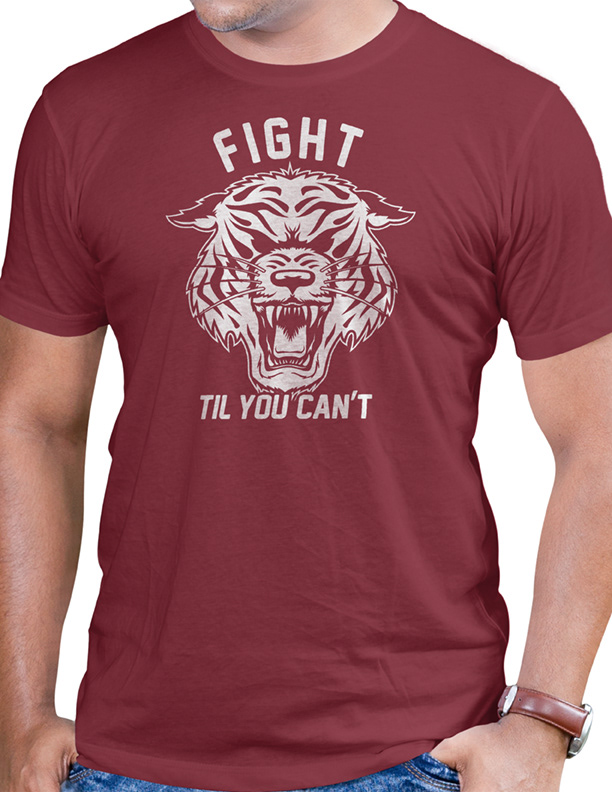 Fight - Digitally drawn image. Created in Illustrator.