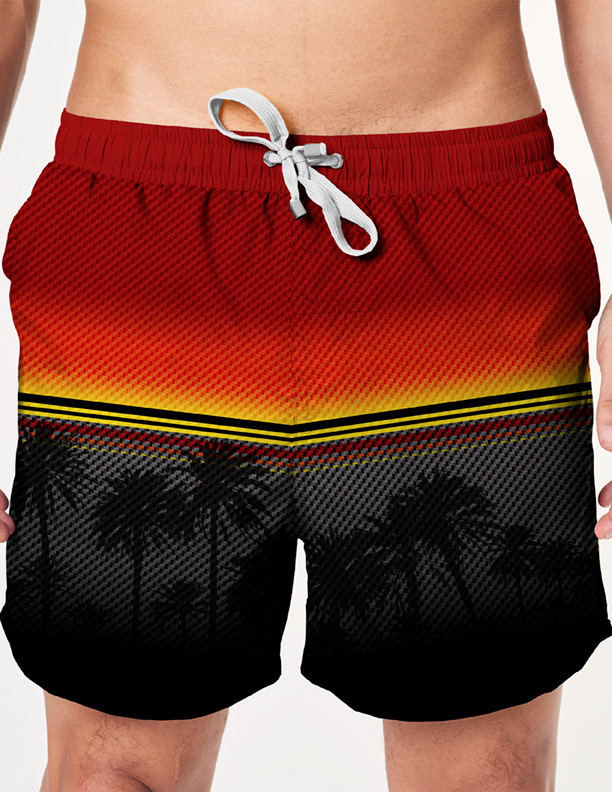 Checkered Palms - Stock elements, Manipulated & combined for unique design. Wrap around print. Created in Photoshop.