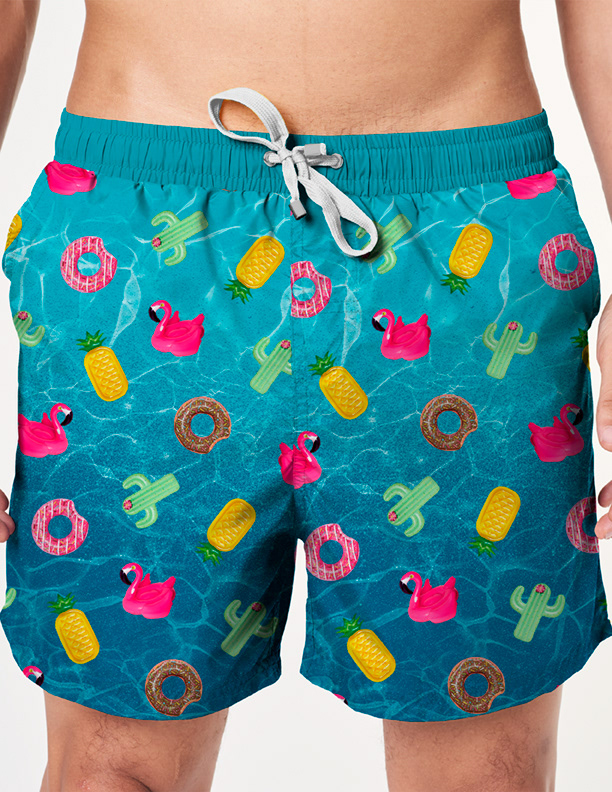 Pool Toys - Stock elements, Manipulated & combined to design unique pattern. Created in Photoshop.