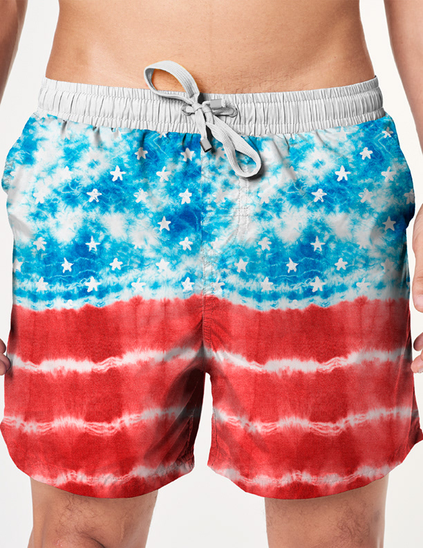 Tie Dye USA - Stock elements, Manipulated & combined for unique design. Single panel print. Created in Photoshop.