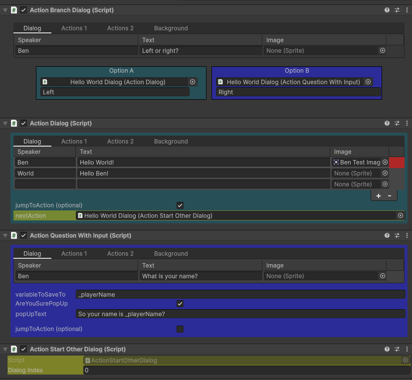 user-interface of my scripting tool