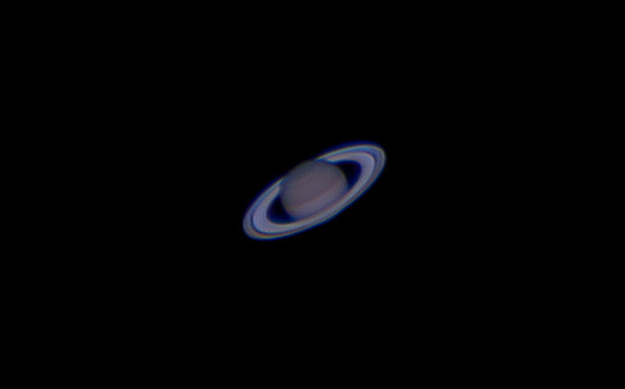 Saturn, with the Cassini division in its rings