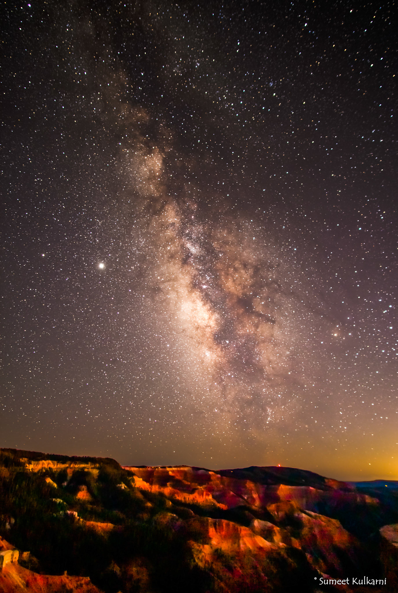 The Milky Way above the Cedar Breaks National Monument, Utah