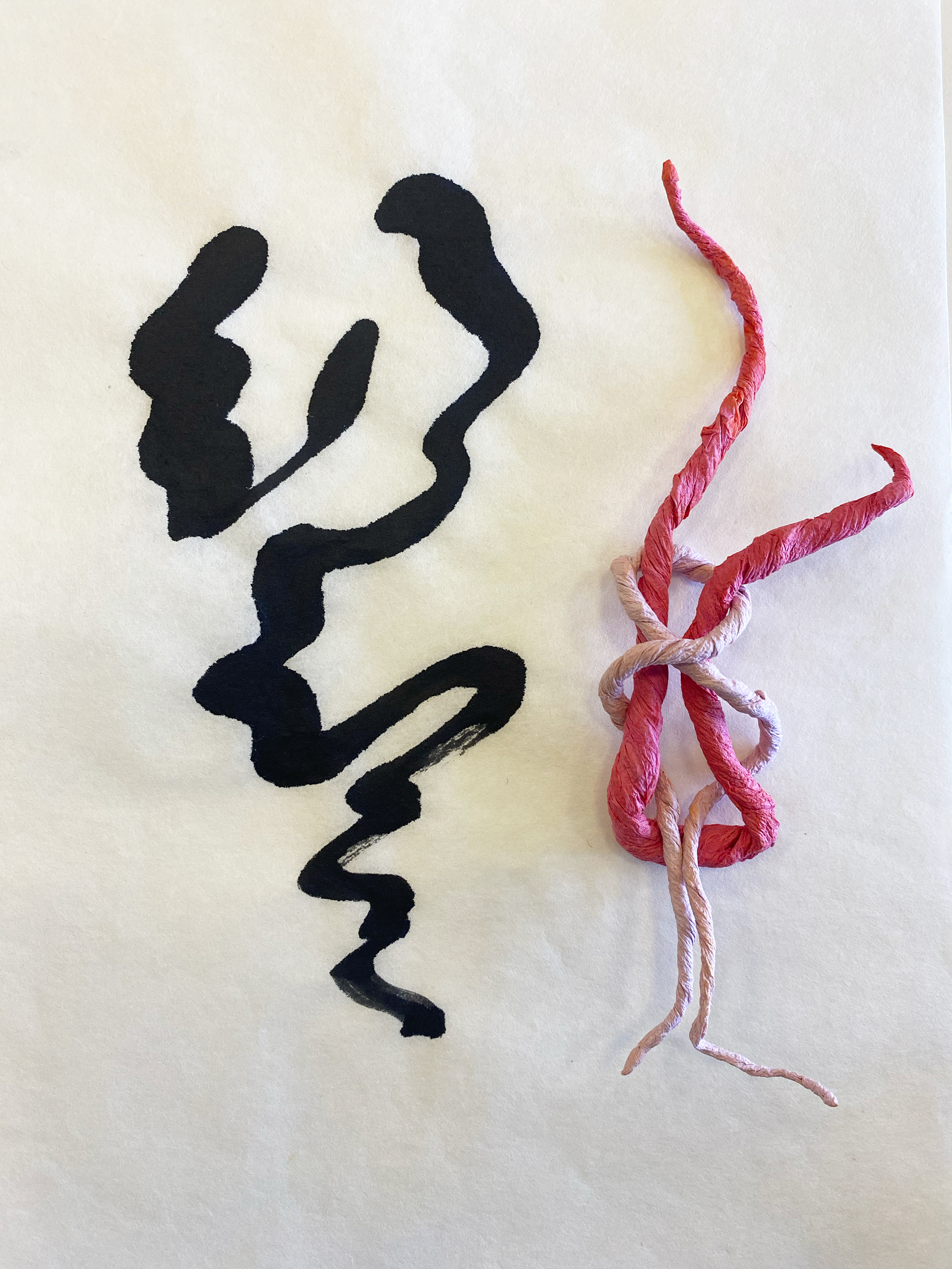 Drawing in ink on Japanese calligraphy aper, 24x33 cm, 2023
