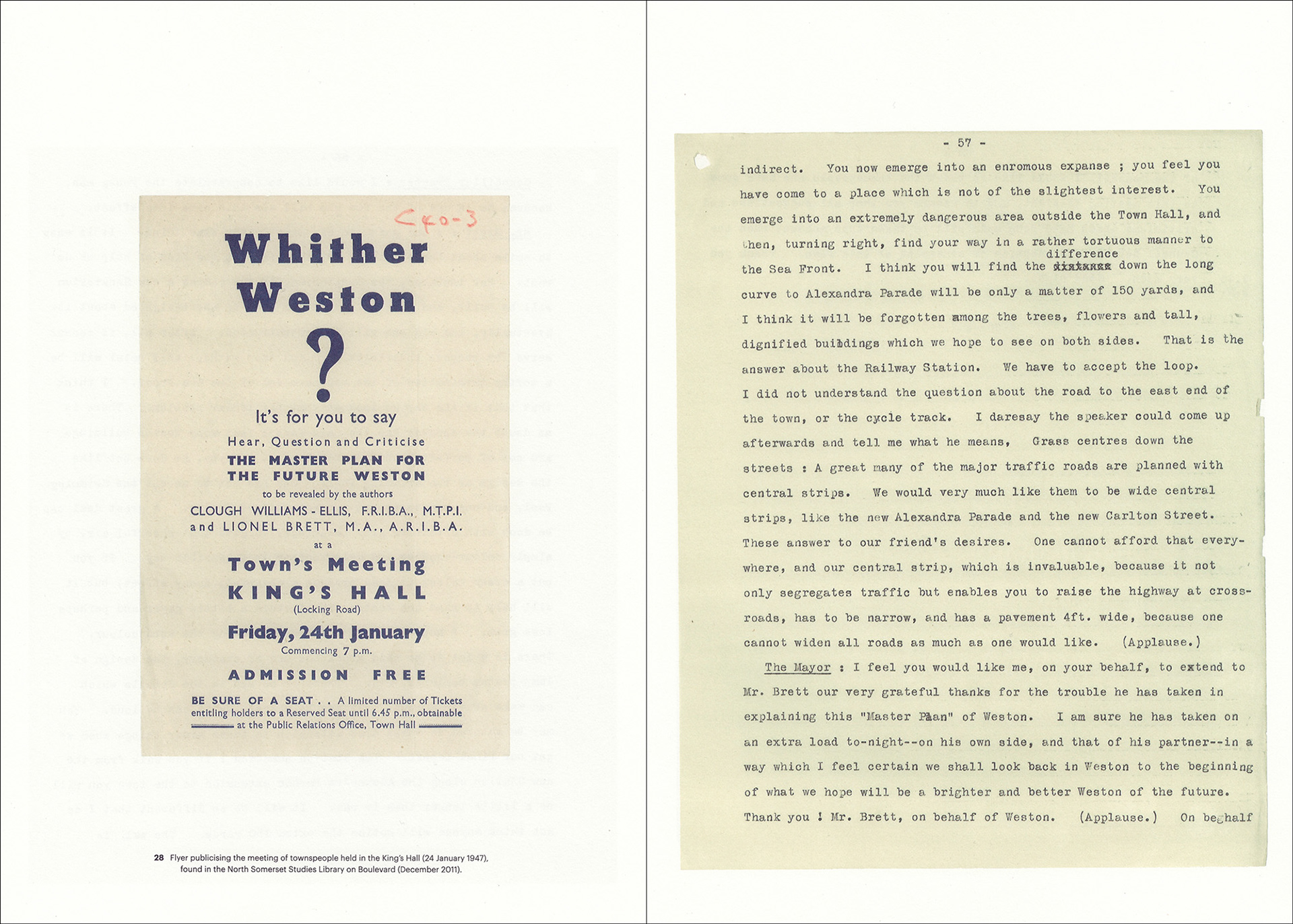 'The Master Plan' pages